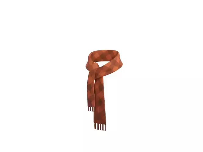 Tweed Scarf 3D model
