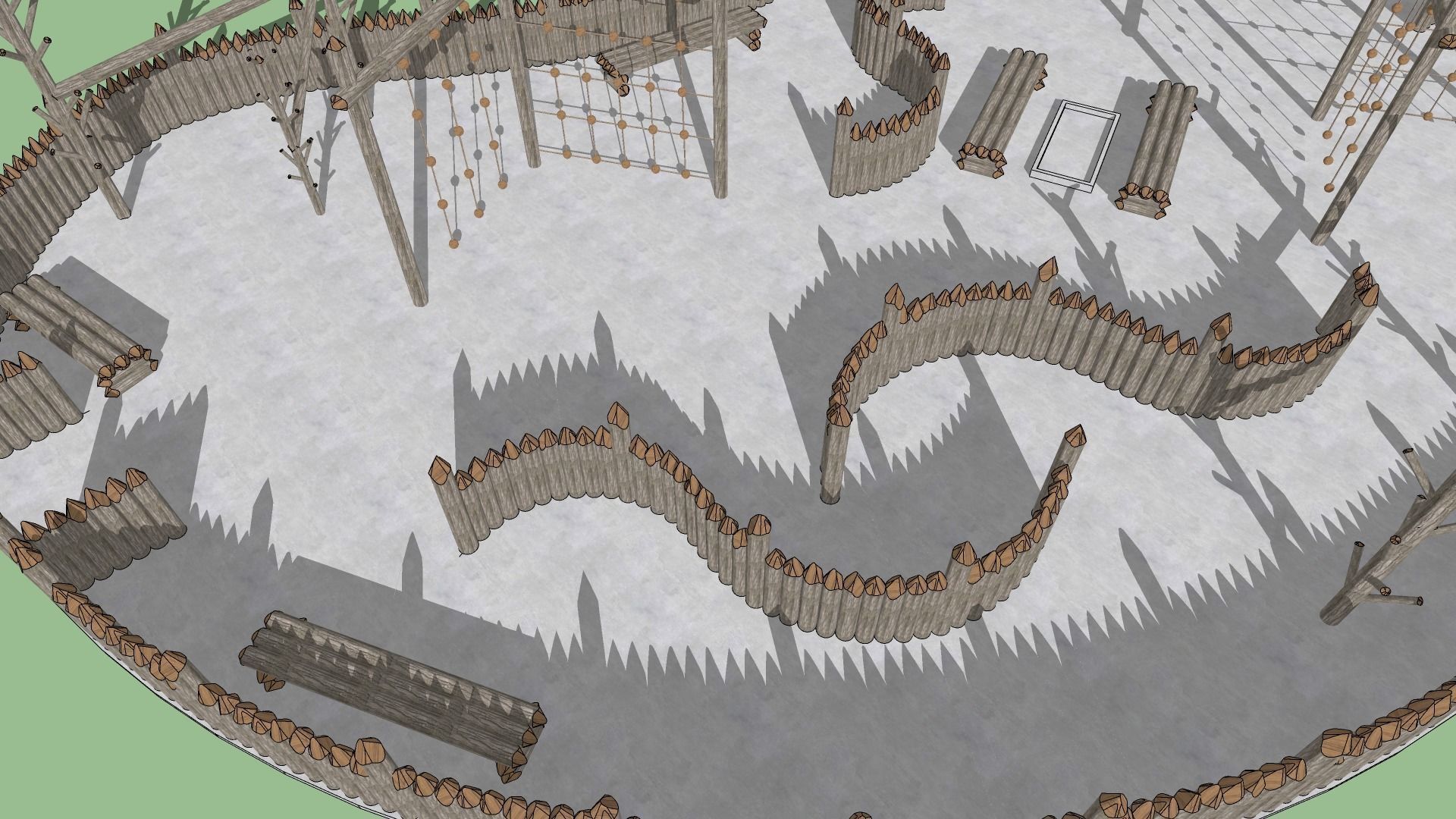 Landscape Playground Low-poly 3D model_23