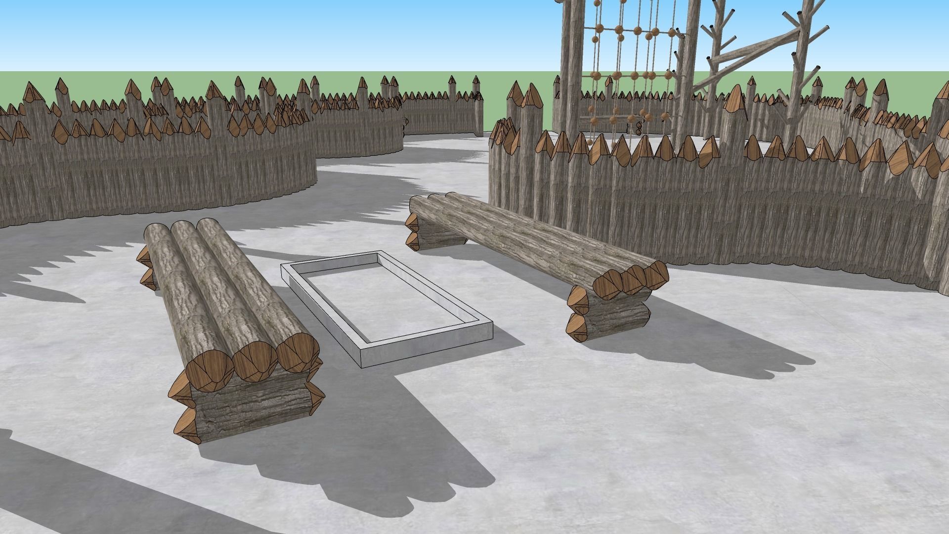 Landscape Playground Low-poly 3D model_24