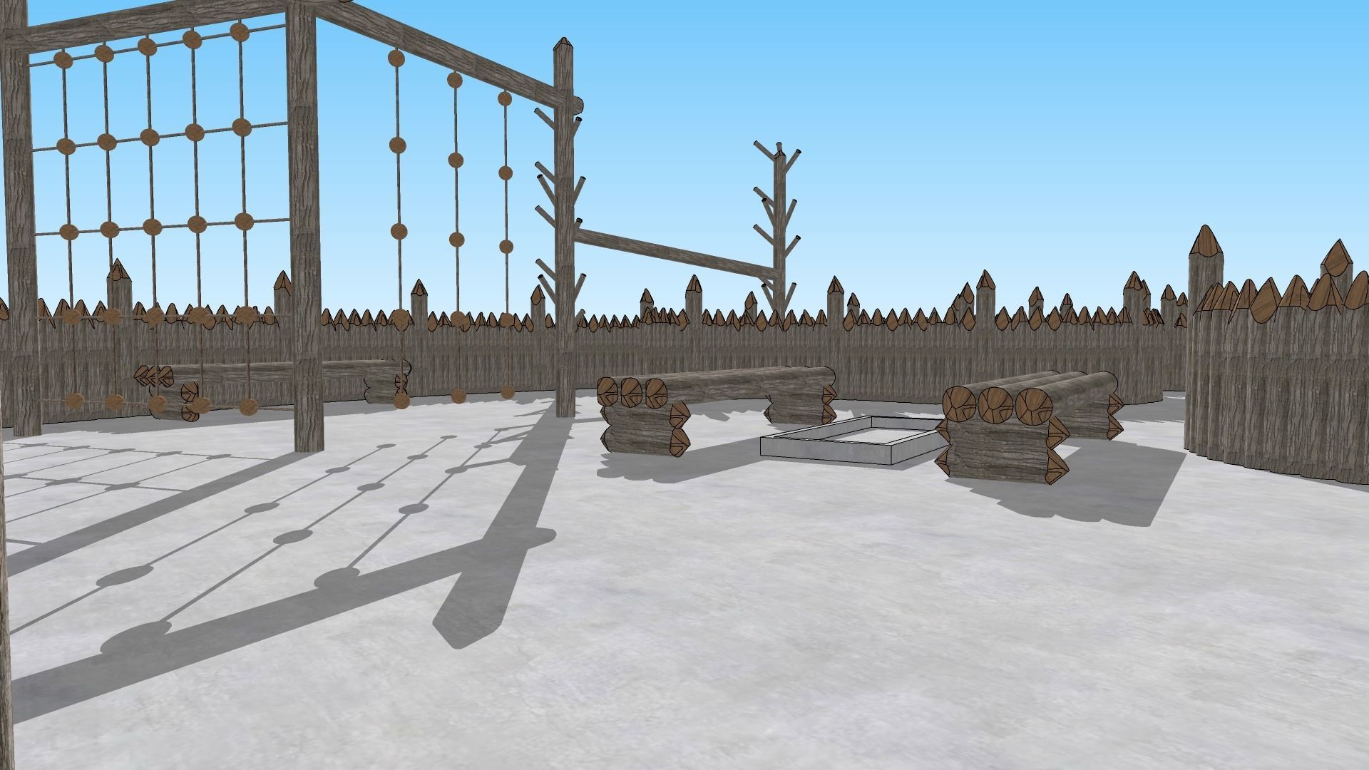 Landscape Playground Low-poly 3D model_20