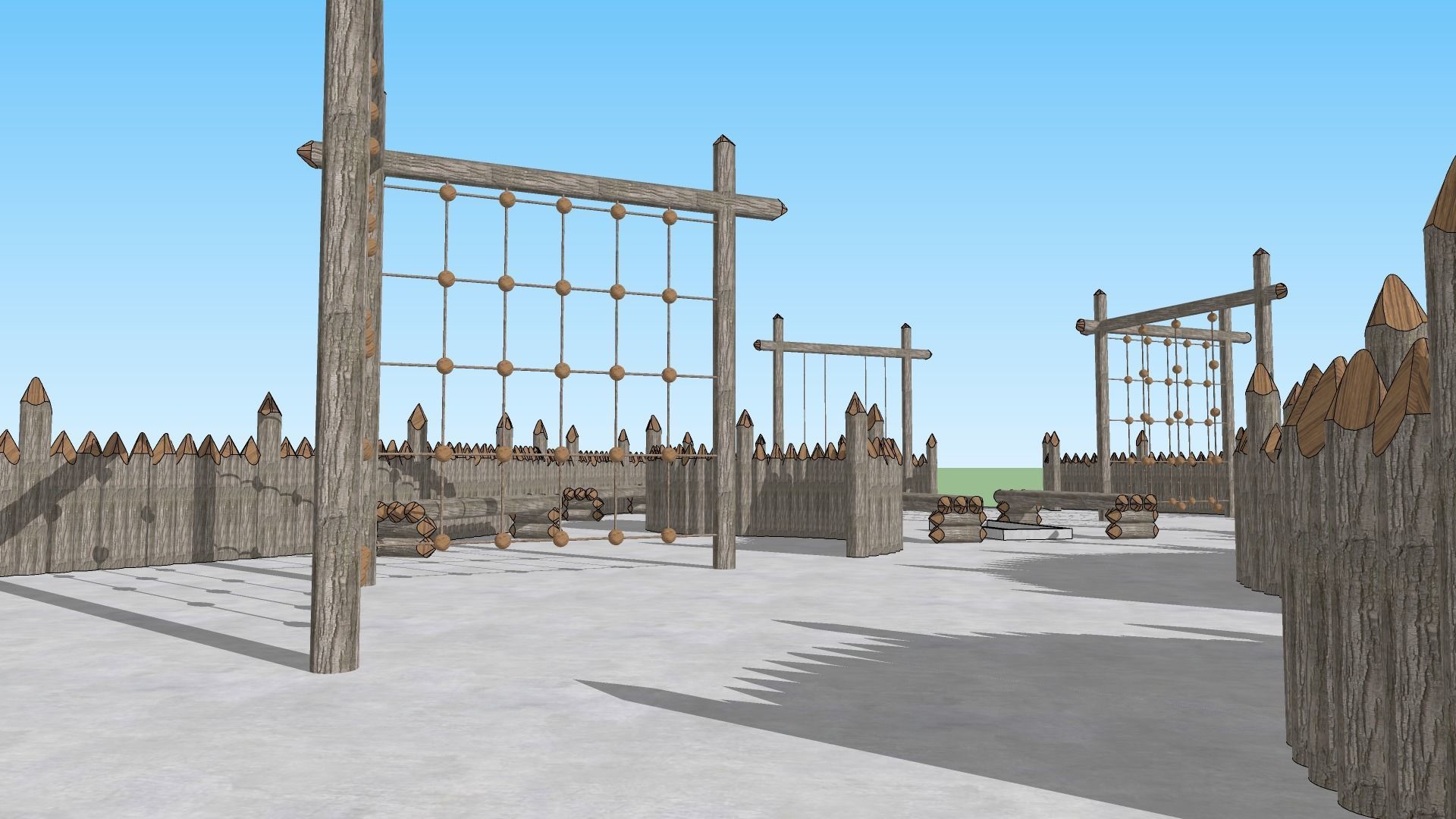 Landscape Playground Low-poly 3D model_21