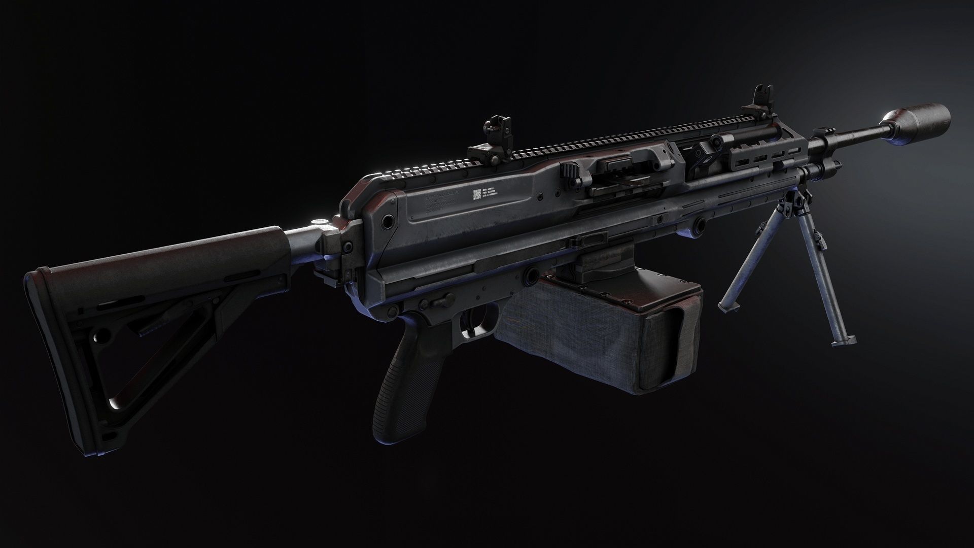 Sig MG338 Low-poly 3D model_12