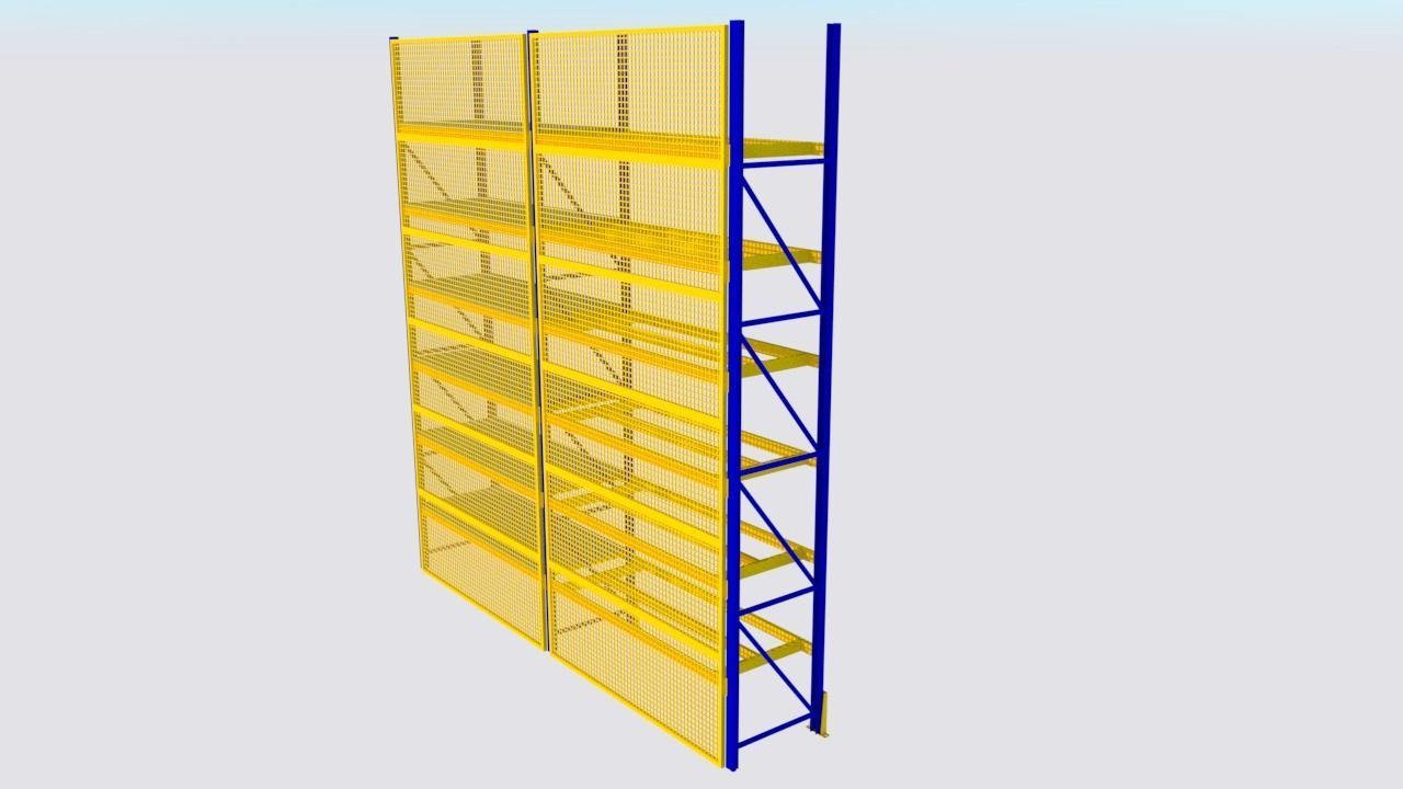 heavy duty racking system 3D model_3