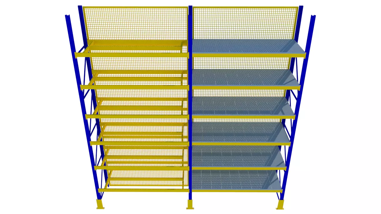 heavy duty racking system 3D model_0