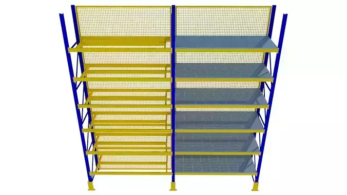heavy duty racking system 3D model
