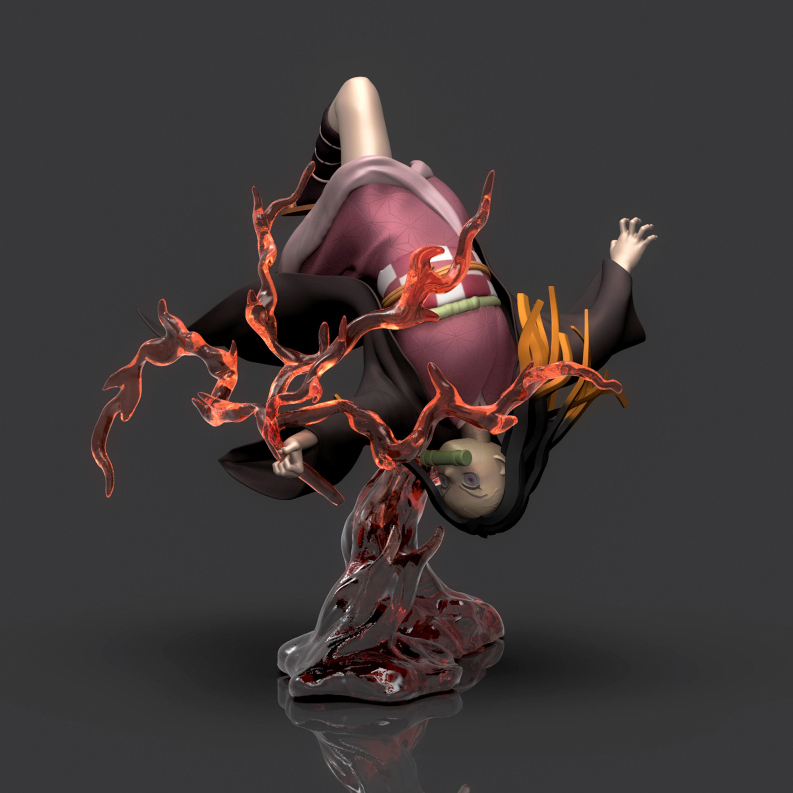 Kamado Nezuko 3D Printable  2 3D print model_4