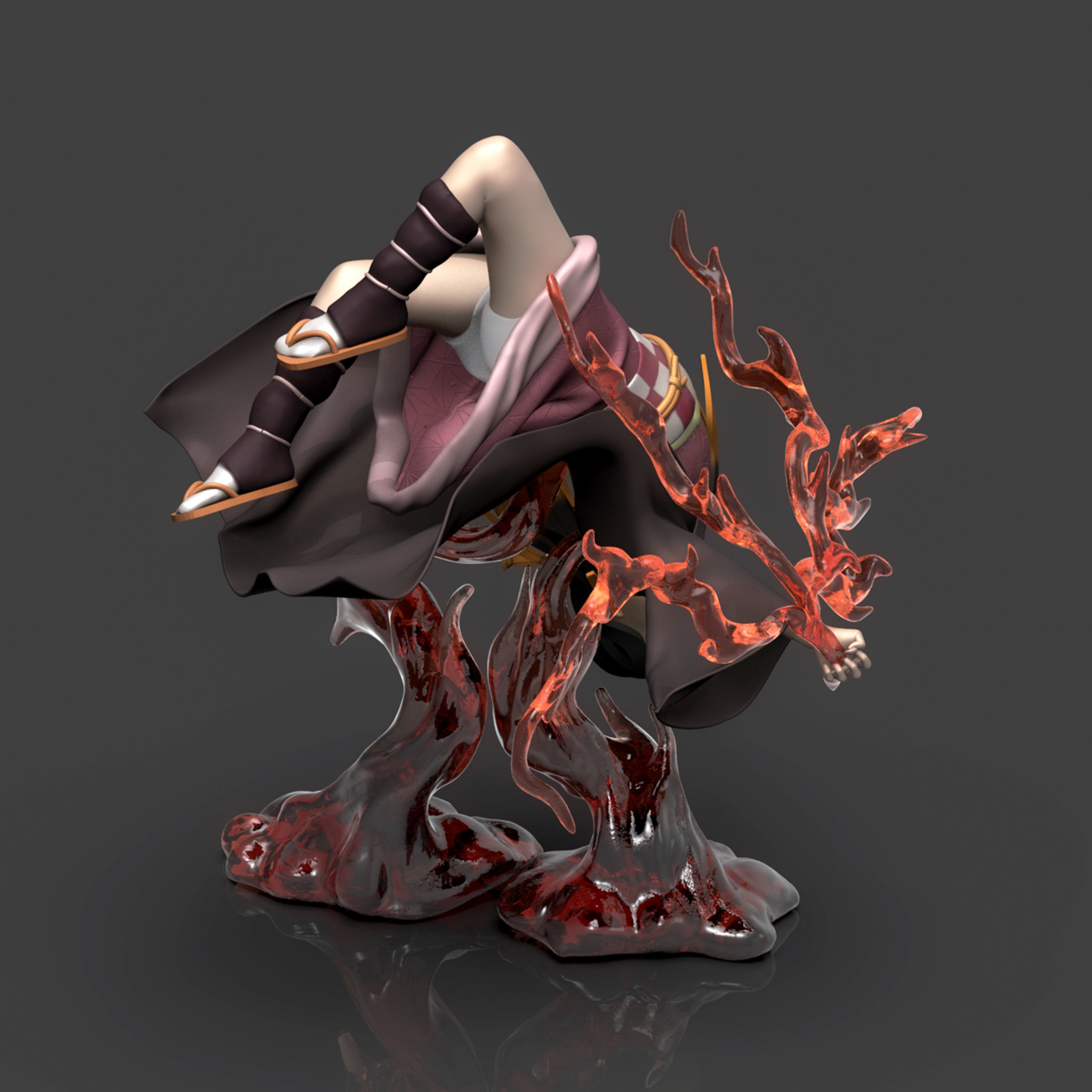 Kamado Nezuko 3D Printable  2 3D print model_9