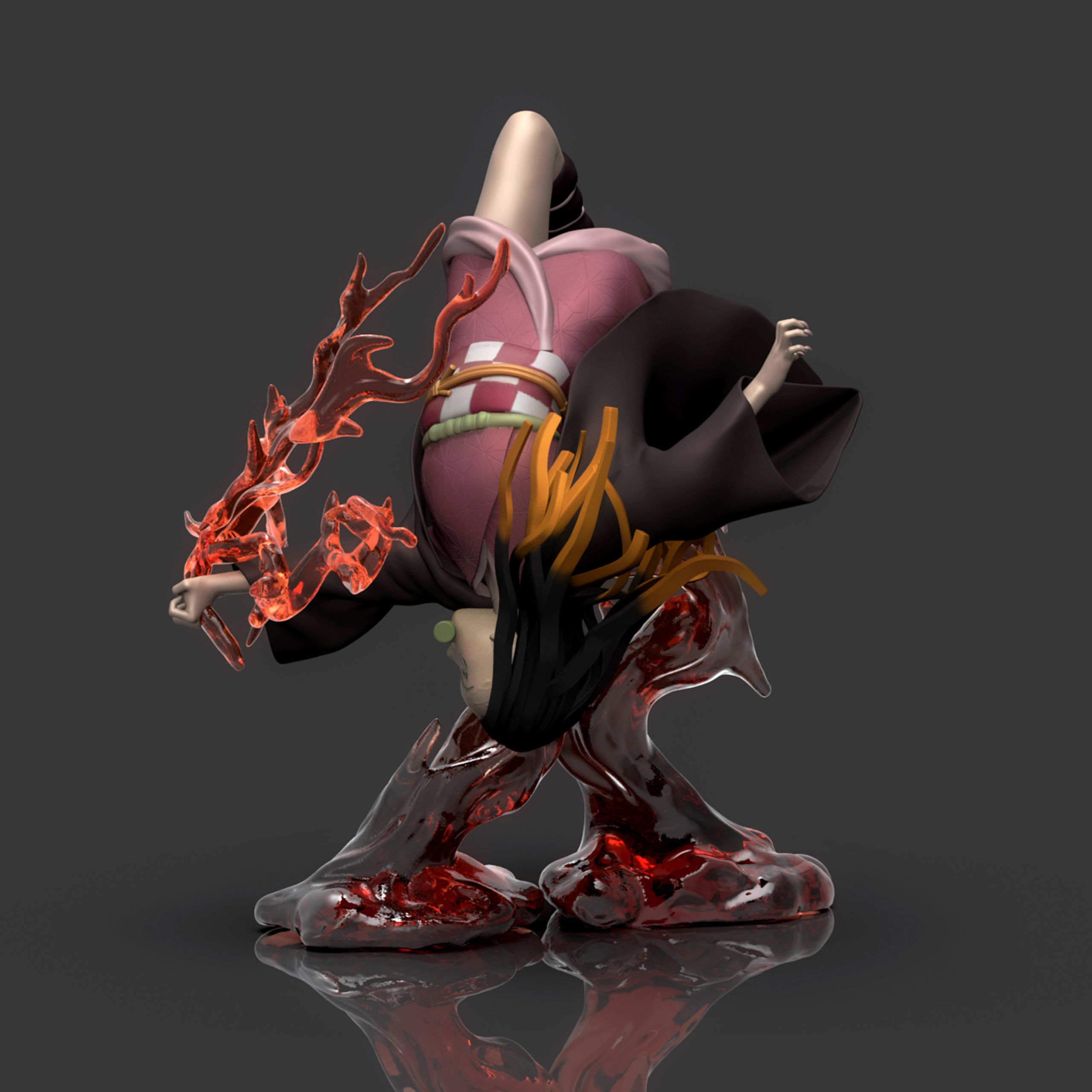 Kamado Nezuko 3D Printable  2 3D print model_5