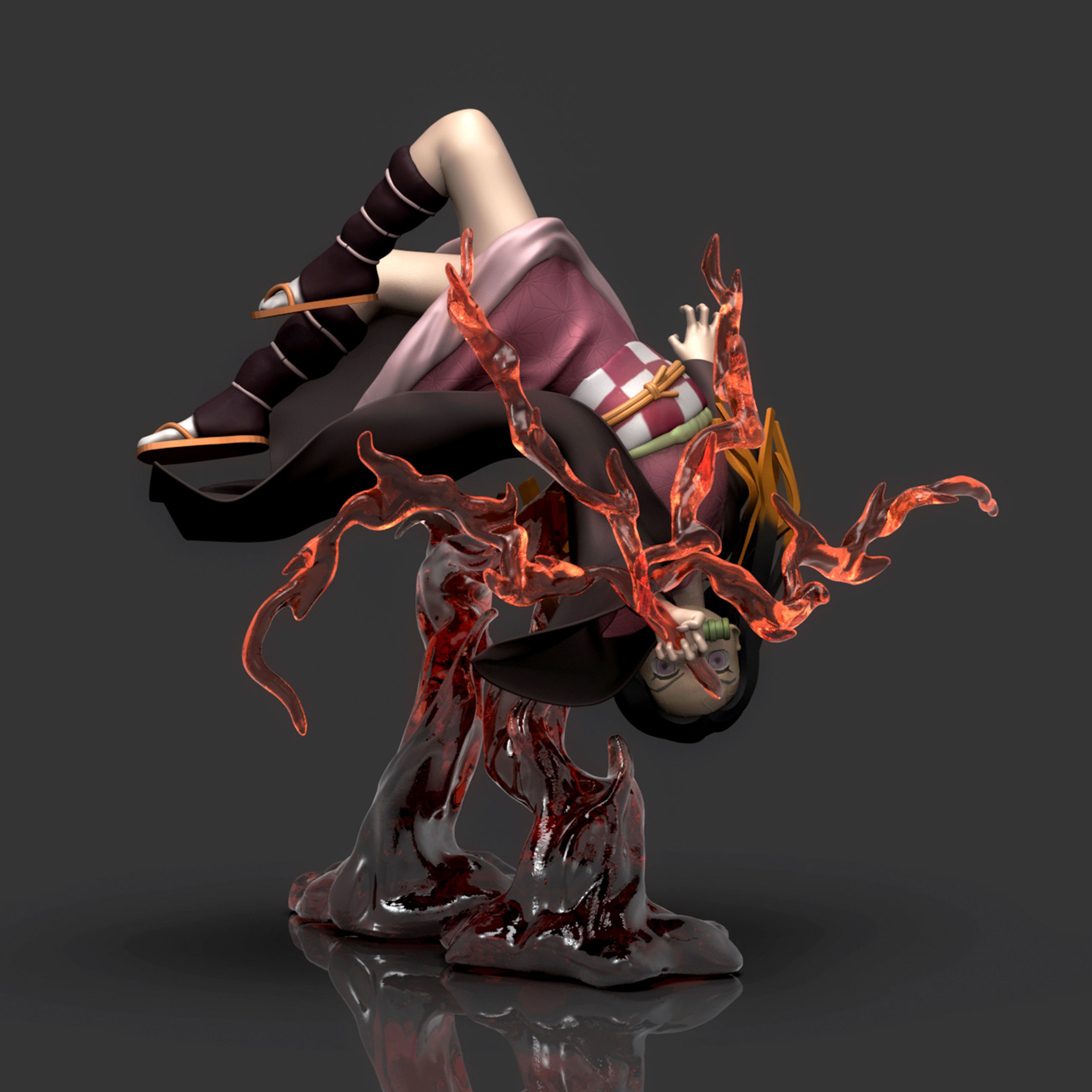 Kamado Nezuko 3D Printable  2 3D print model_3