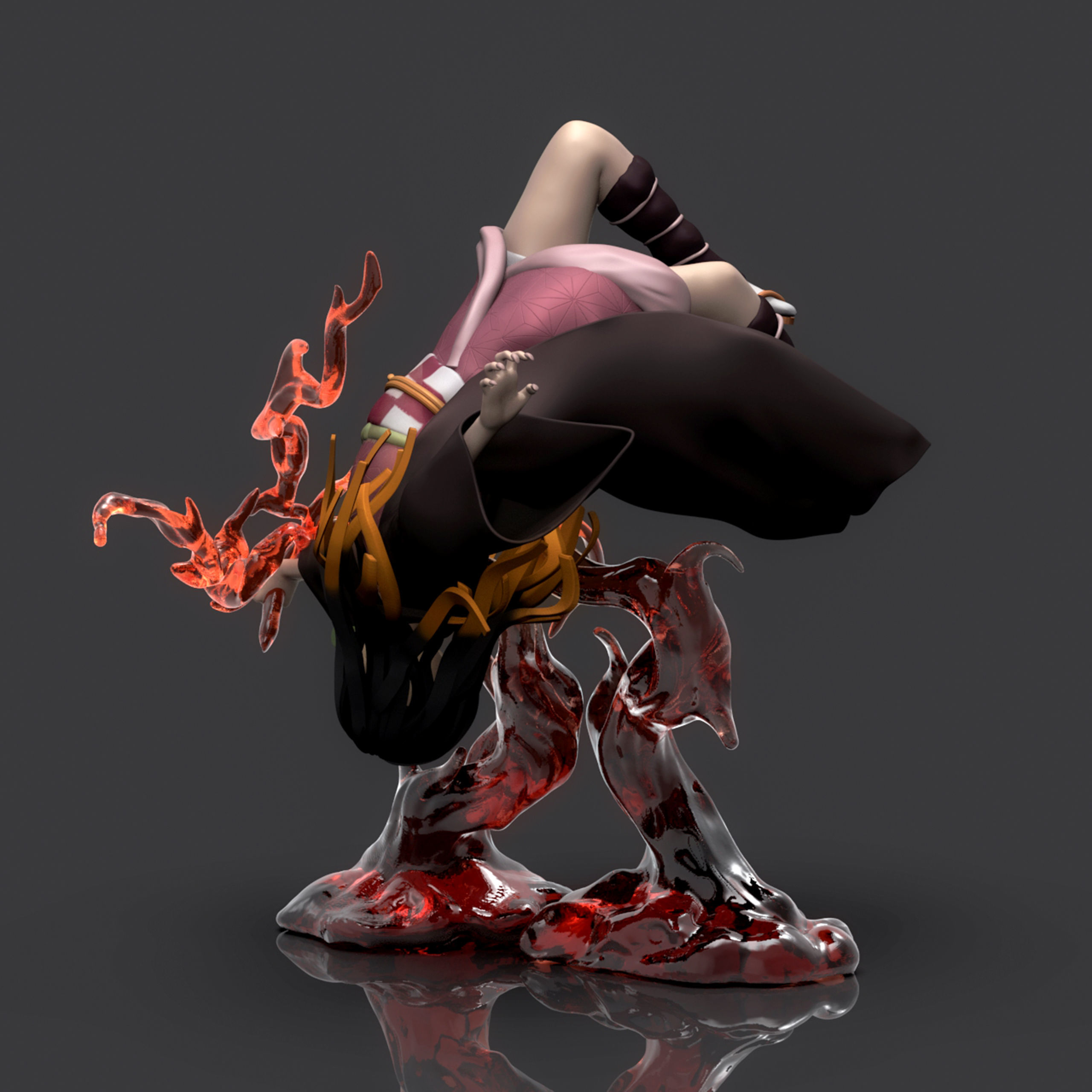 Kamado Nezuko 3D Printable  2 3D print model_7