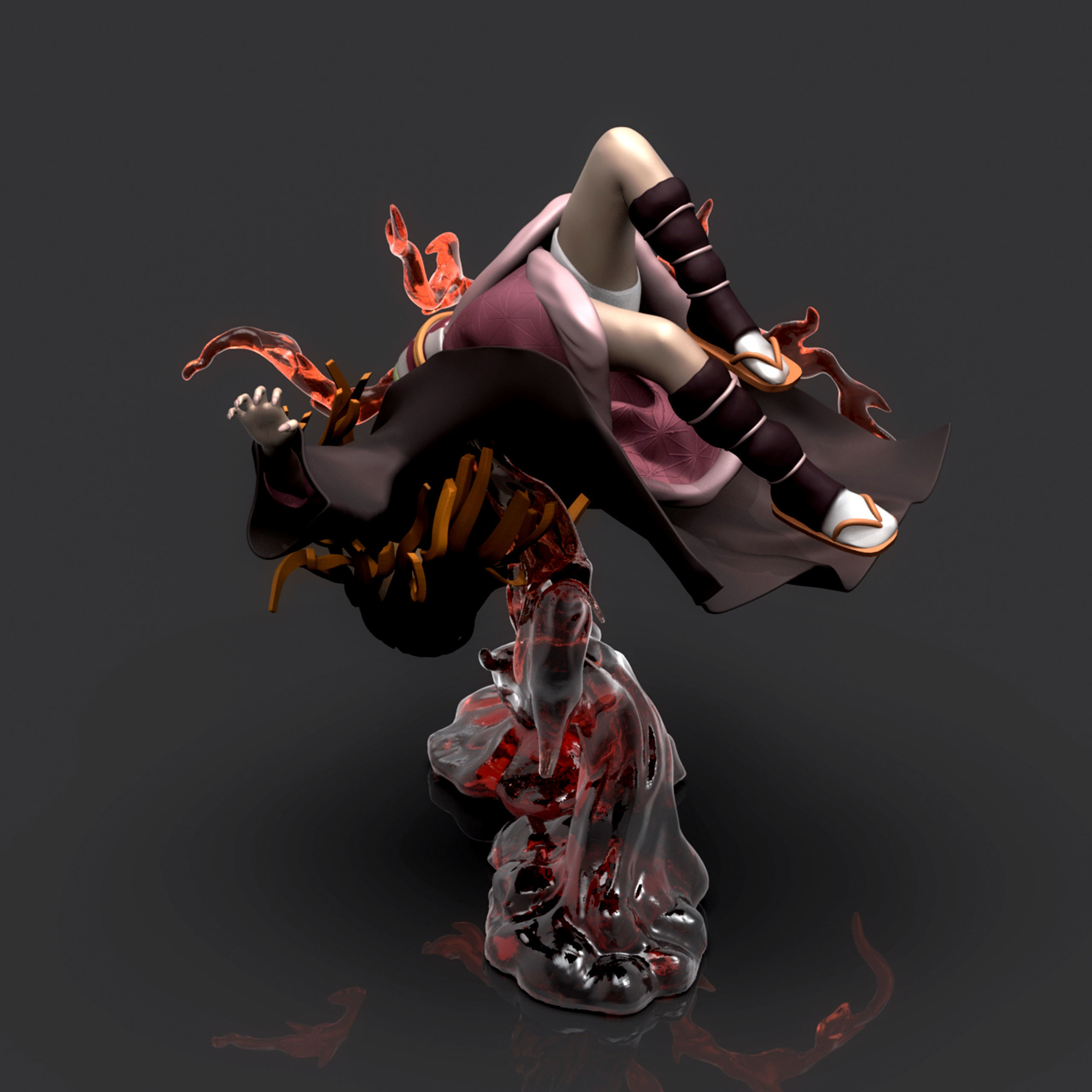 Kamado Nezuko 3D Printable  2 3D print model_11