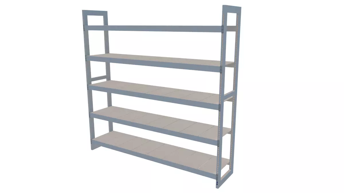 Light duty racking System 3D model_0