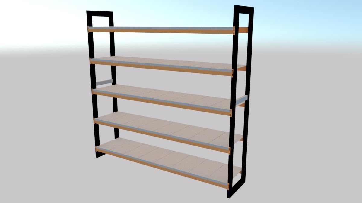 Light duty racking System 3D model_1