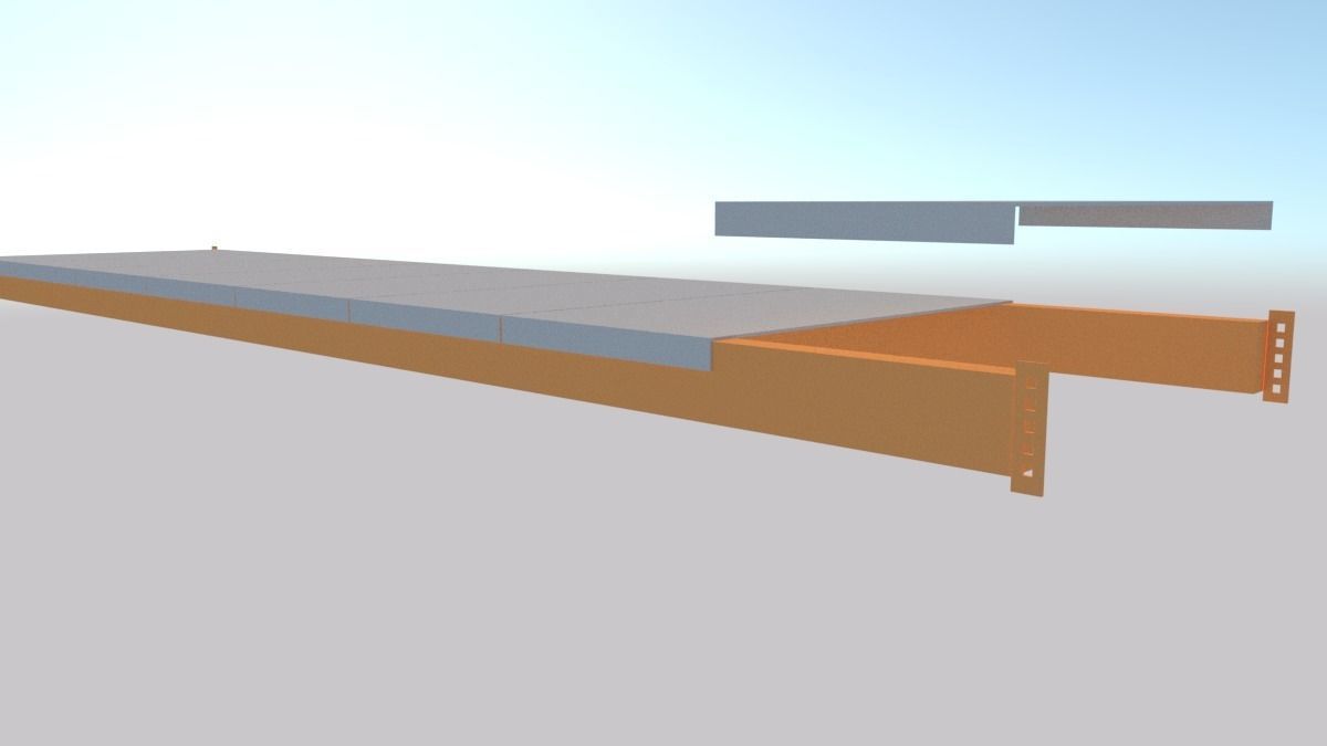 Light duty racking System 3D model_3