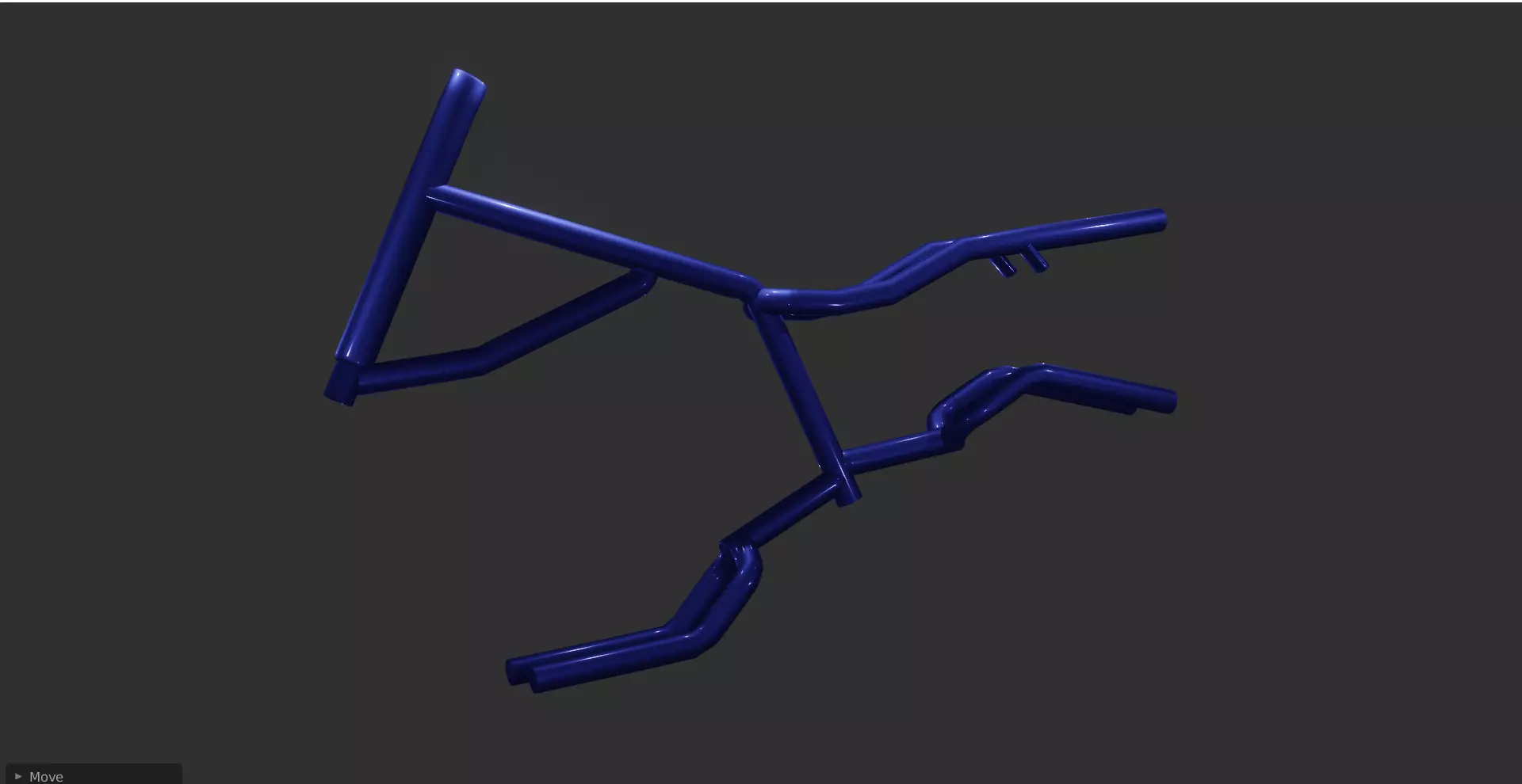 Bike Frame 3D model_0
