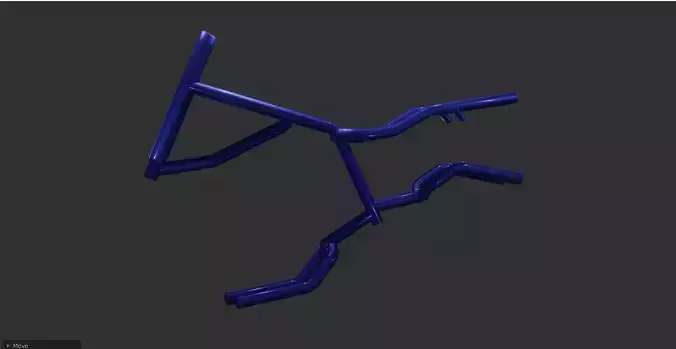 Bike Frame 3D model