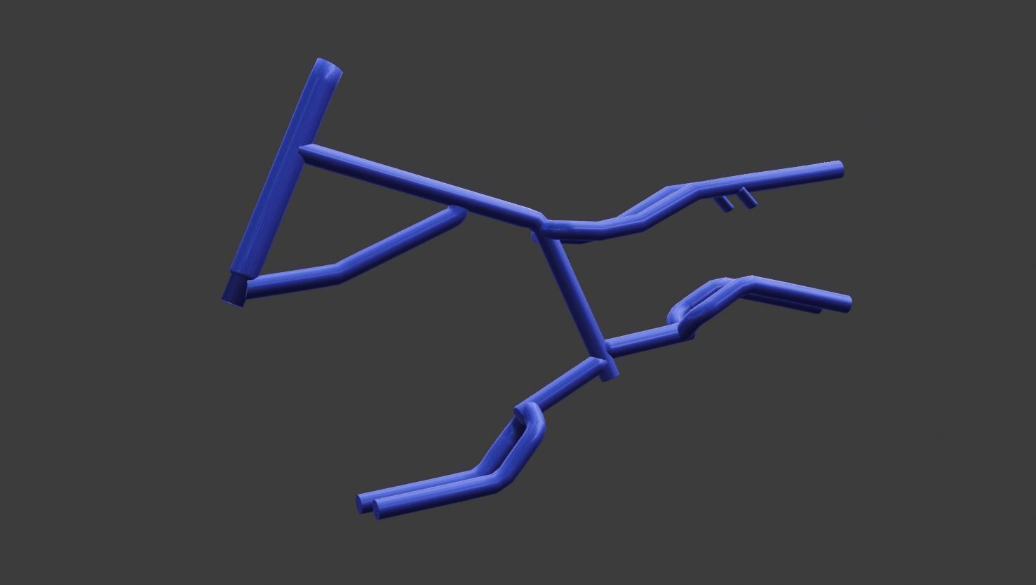 Bike Frame 3D model_1