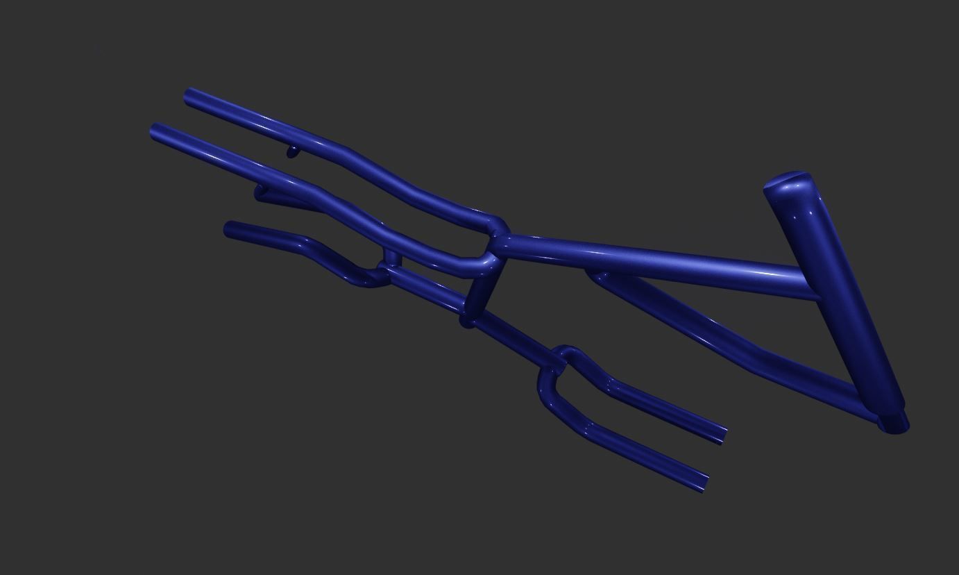 Bike Frame 3D model_5