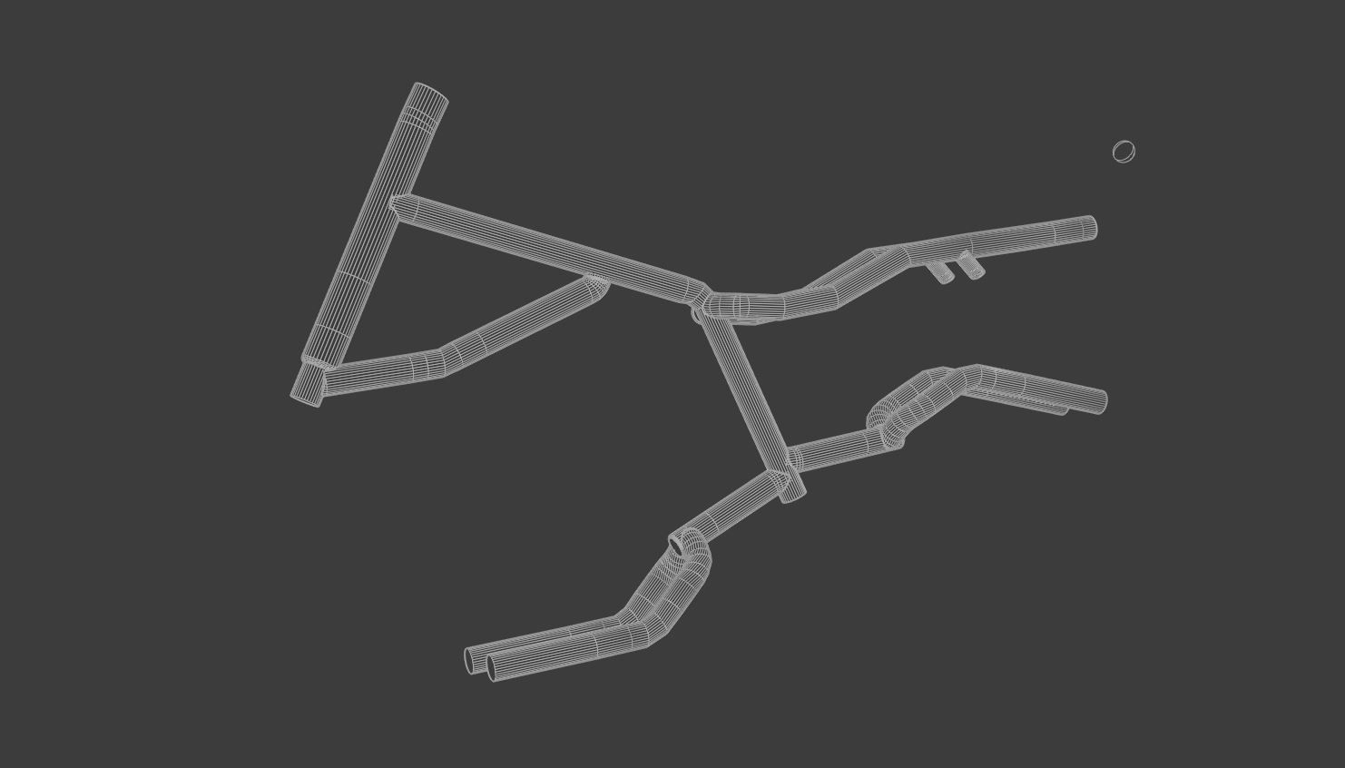 Bike Frame 3D model_3