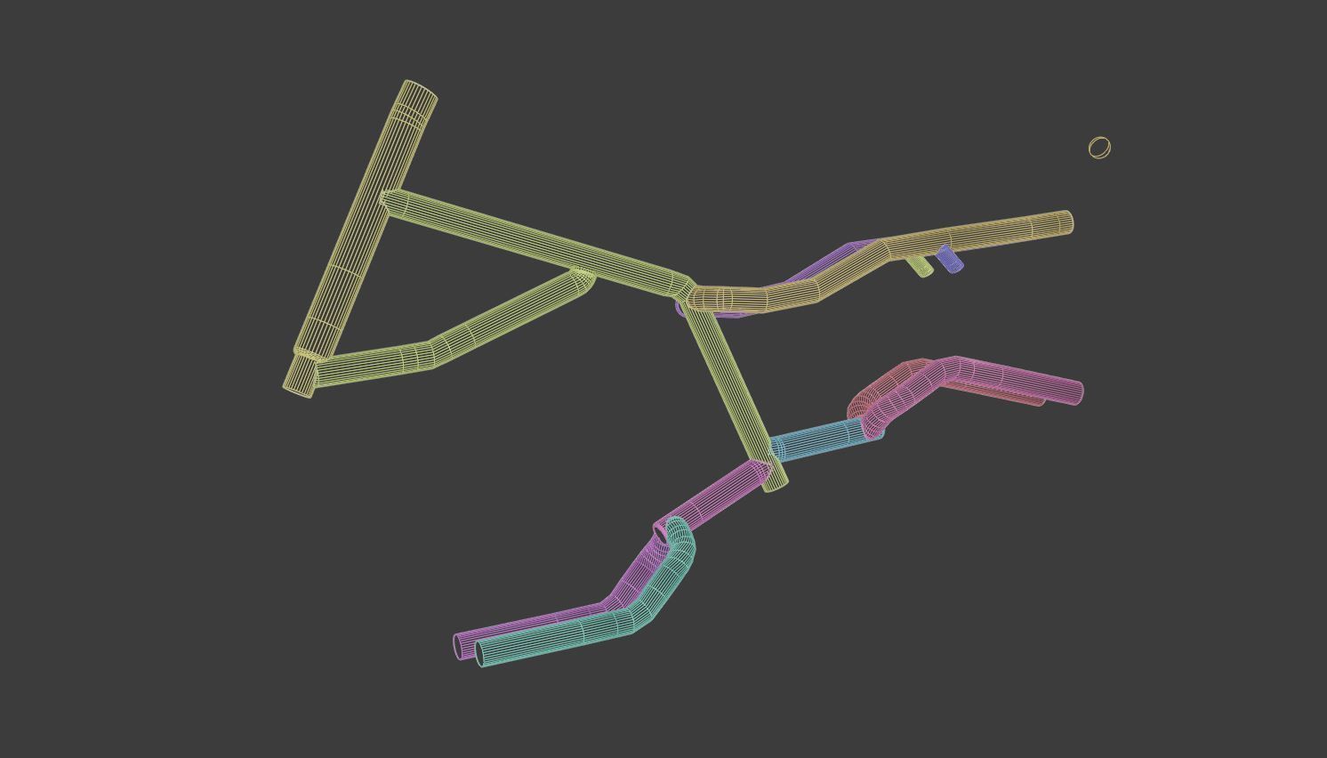 Bike Frame 3D model_4