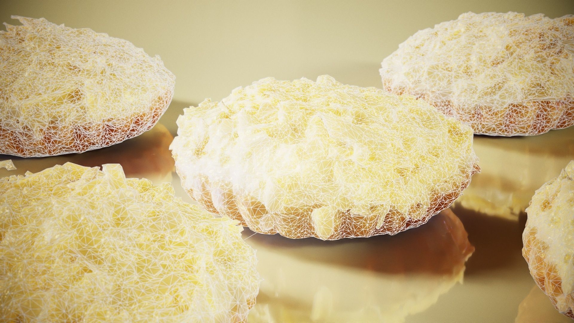 White Chocolate Cake Low-poly 3D model_8