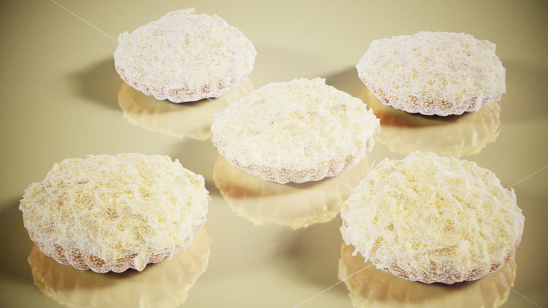 White Chocolate Cake Low-poly 3D model_7