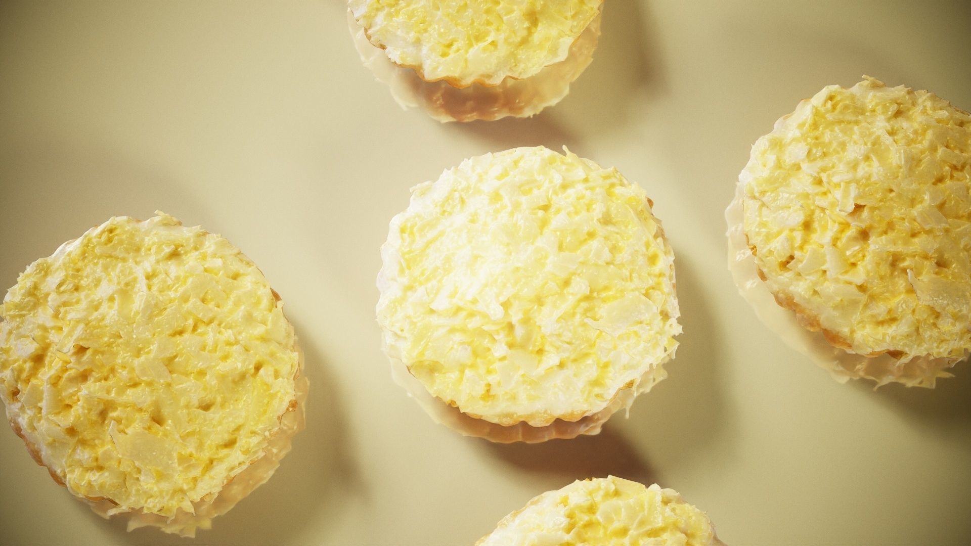 White Chocolate Cake Low-poly 3D model_5