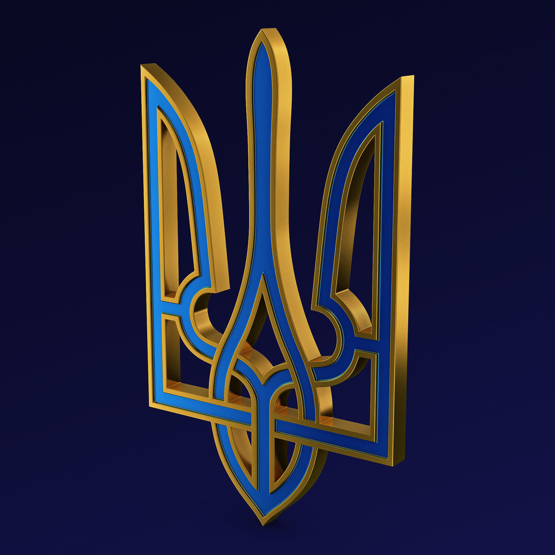 Ukraine State Emblem M 7 3D model_4