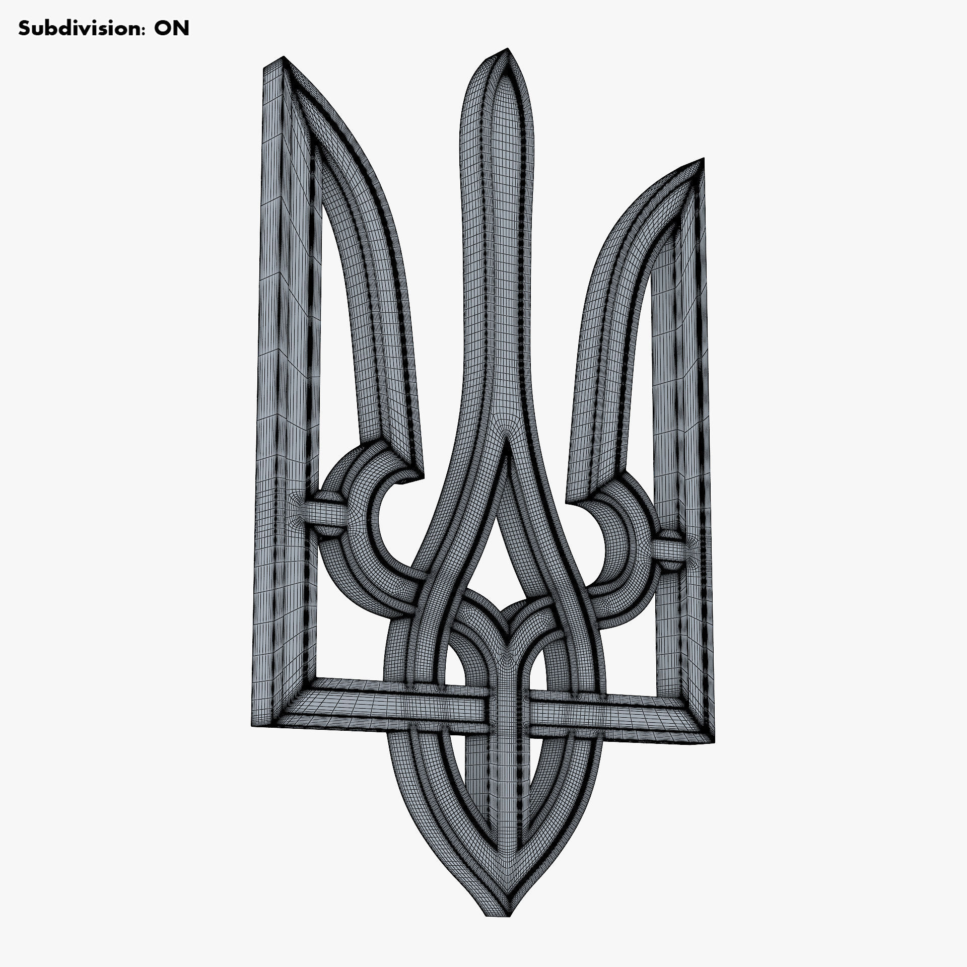 Ukraine State Emblem M 7 3D model_18