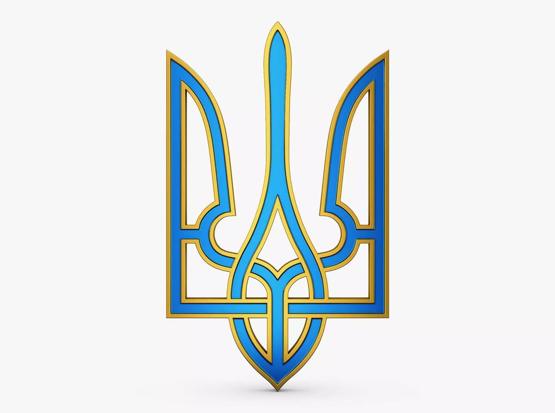 Ukraine State Emblem M 7 3D model_0