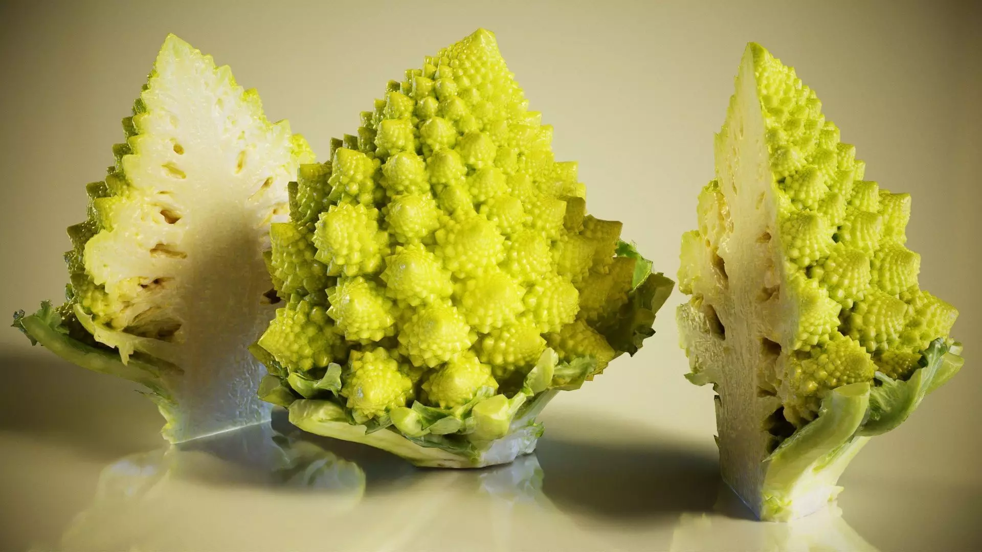 Romanesco Cabbage Low-poly 3D model