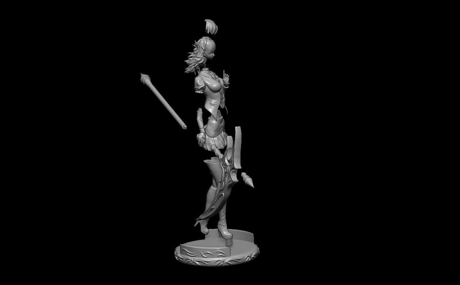 Angel of slaughter RENNE Legend of heroes  Trail of cold steel   3D print model_1