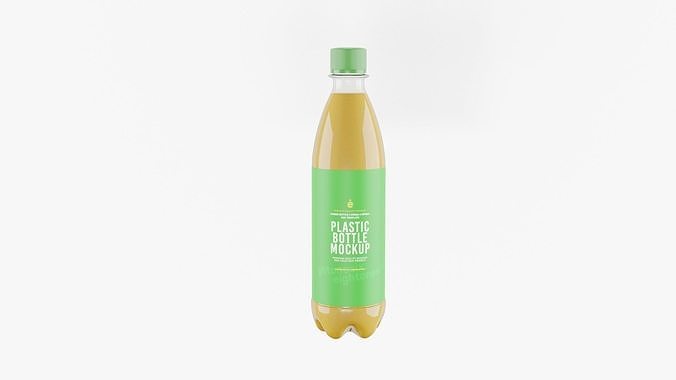 PET Plastic Bottle 3D model 2