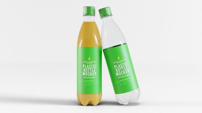 PET Plastic Bottle 3D model 5