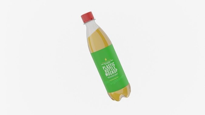PET Plastic Bottle 3D model 4