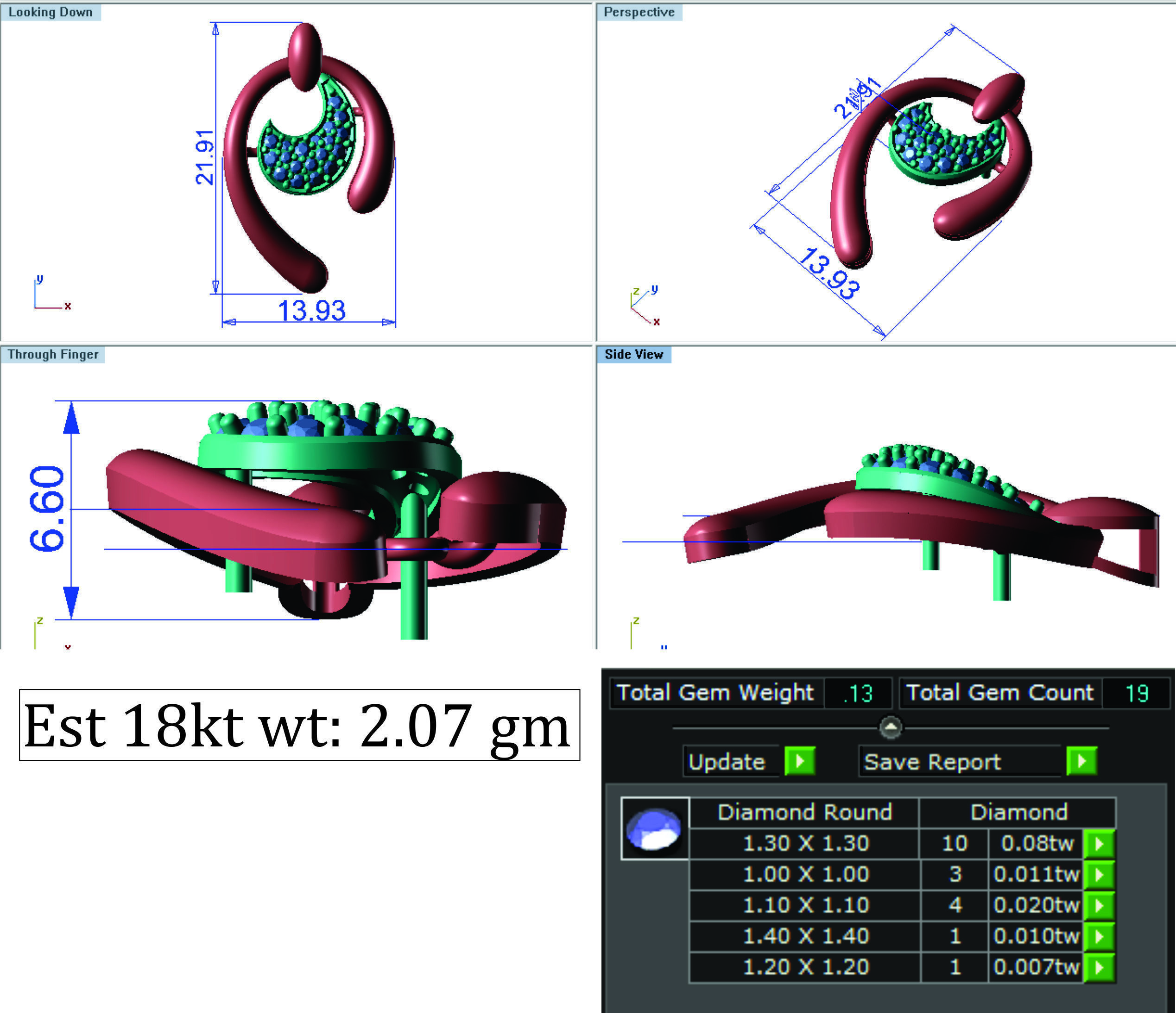 Women Pendant 3dm Render Detail 3D print model_6