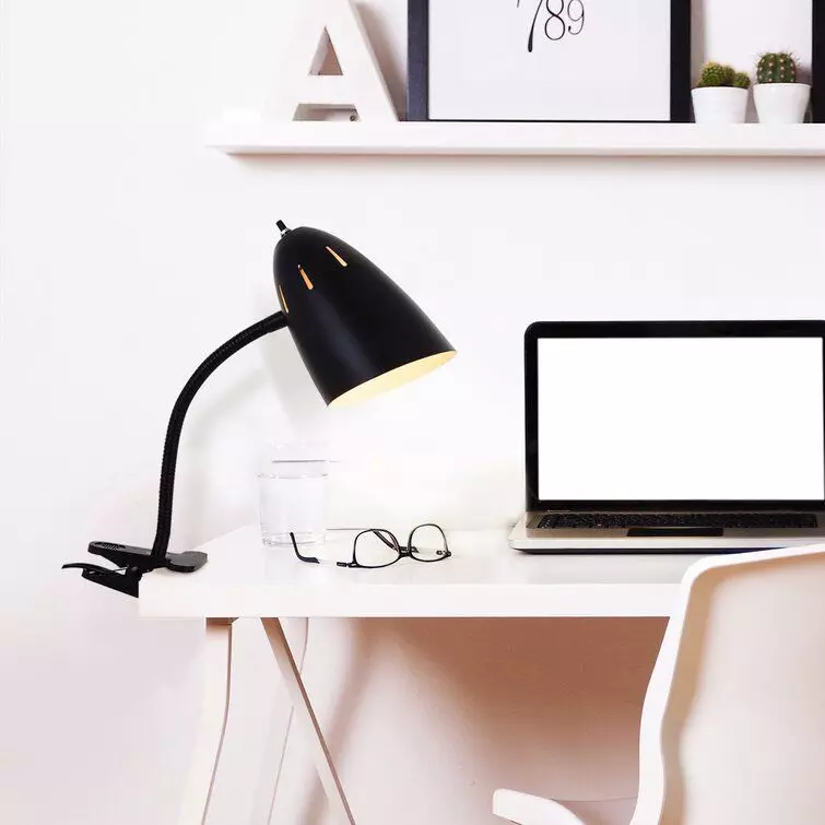 Alleyne Black Clip On Lamp Free 3D model