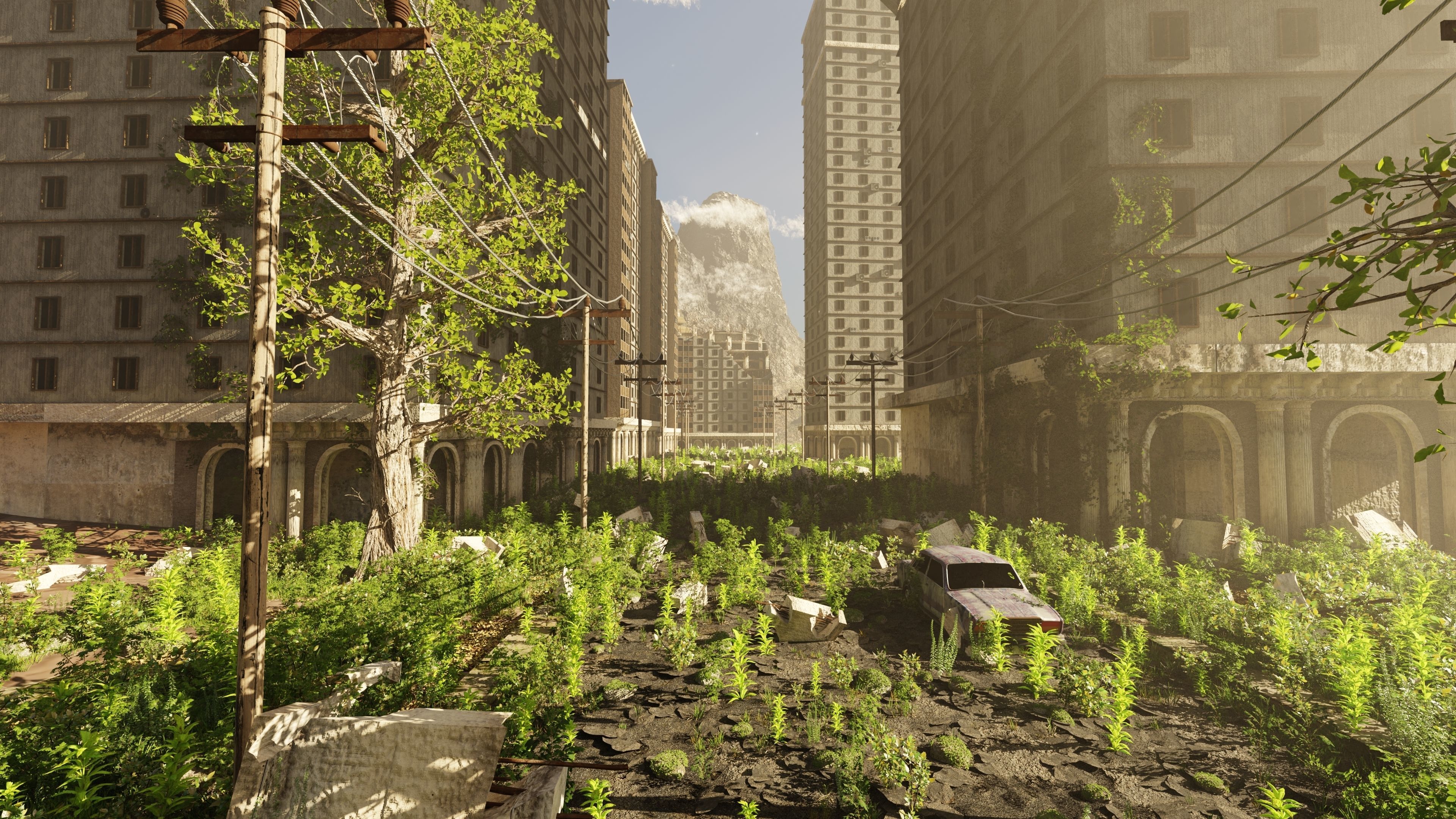 Abandoned Street Scene 3D model_9