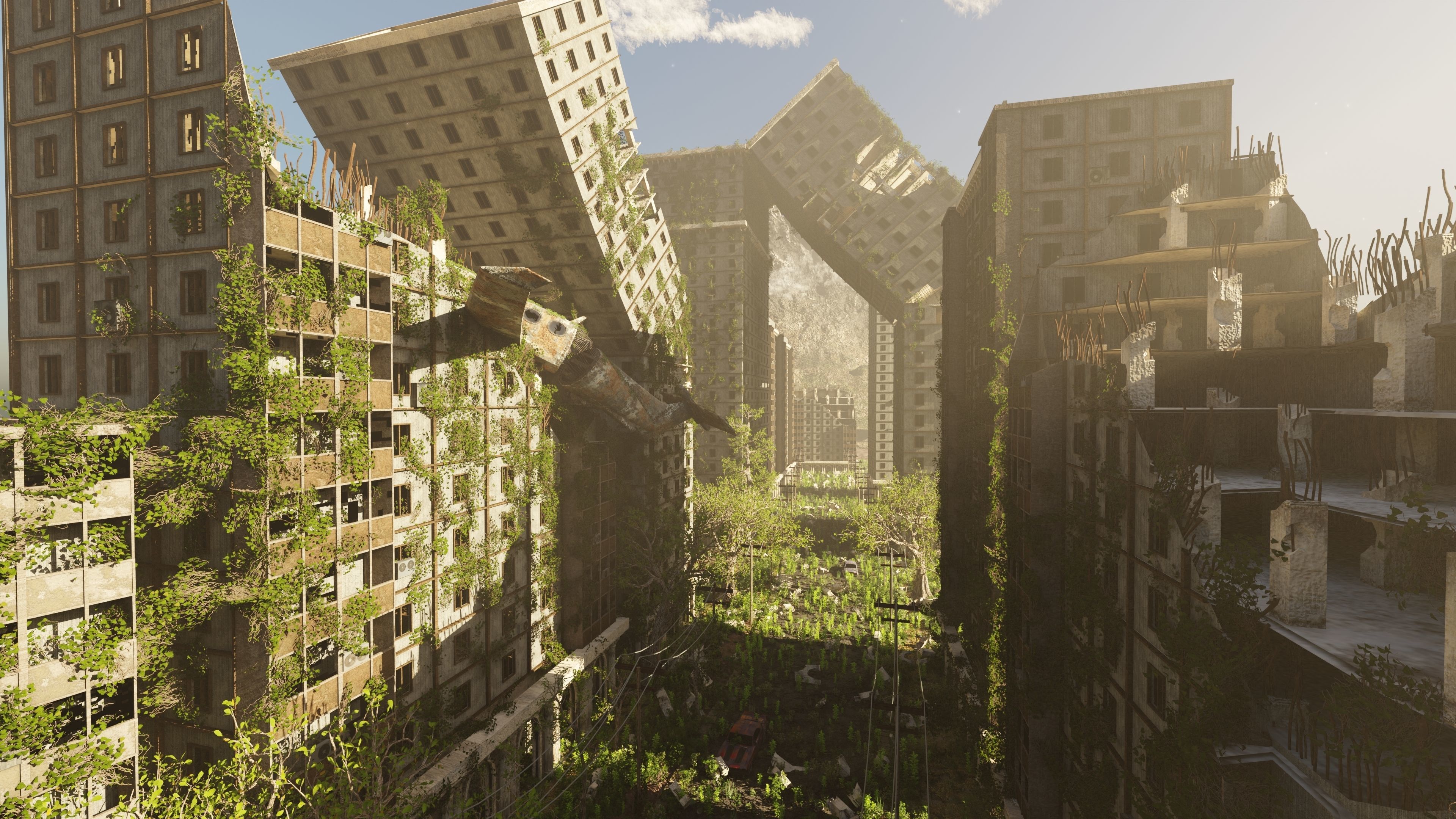 Abandoned Street Scene 3D model_12