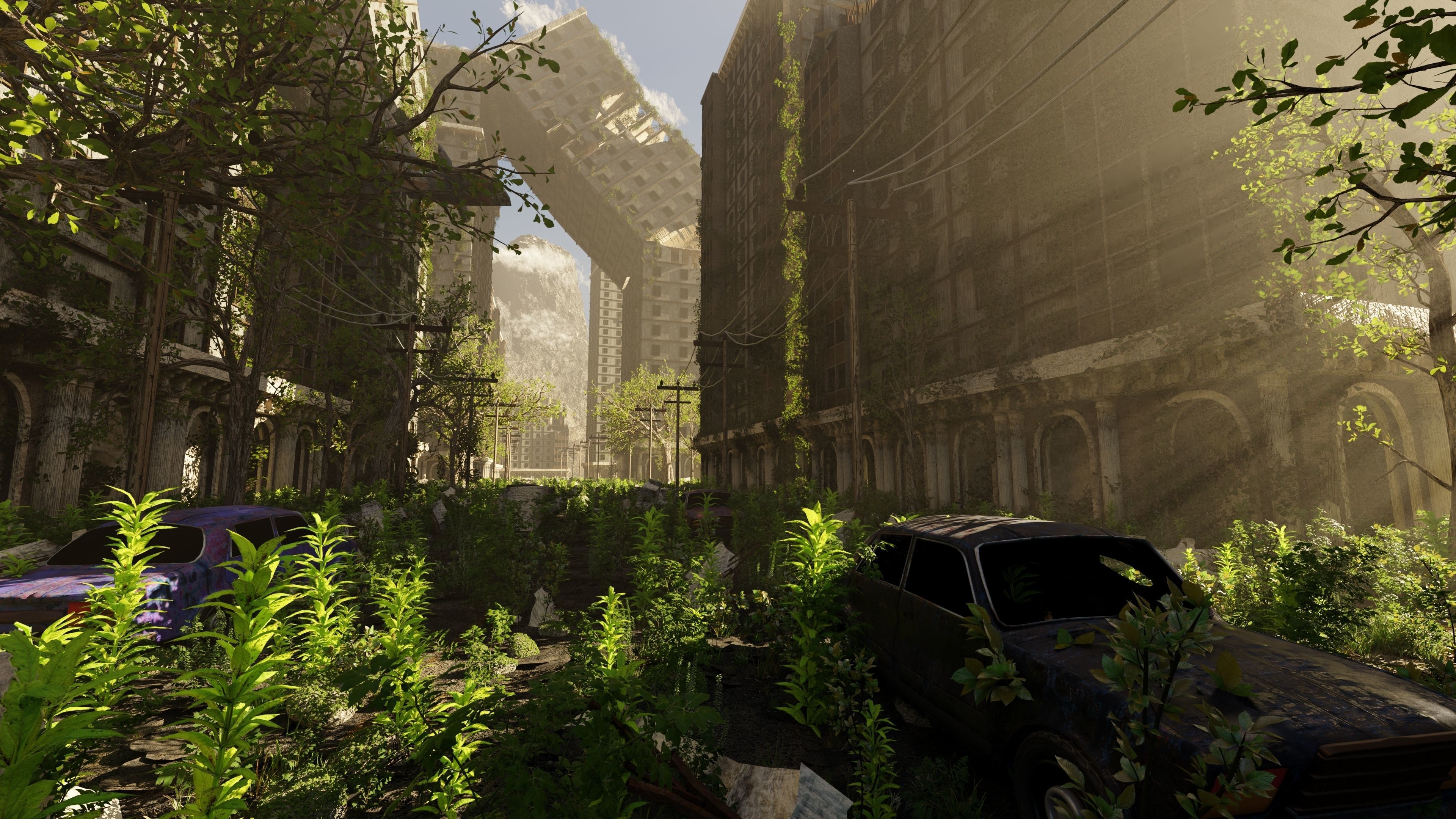 Abandoned Street Scene 3D model_2