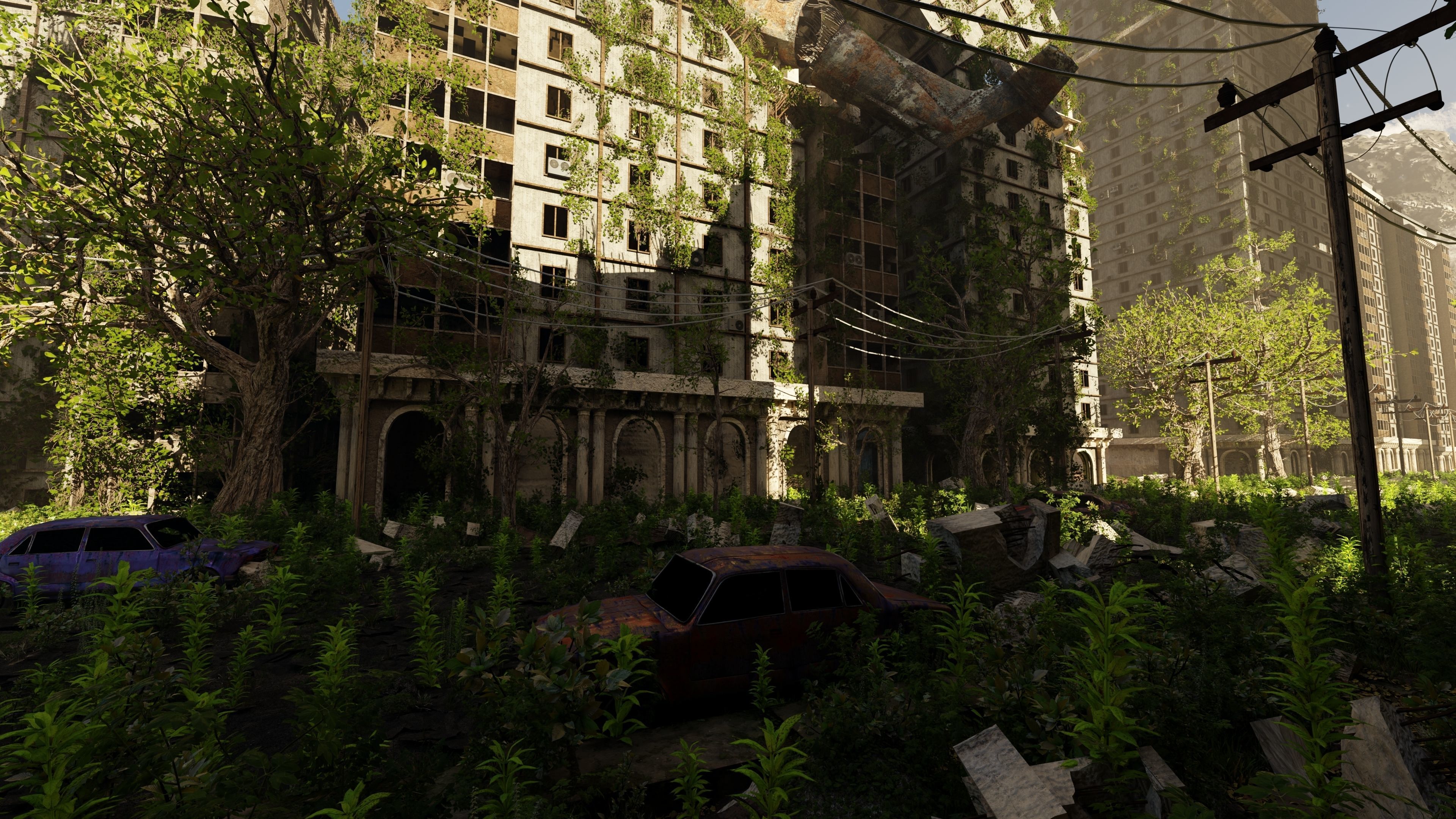 Abandoned Street Scene 3D model_4