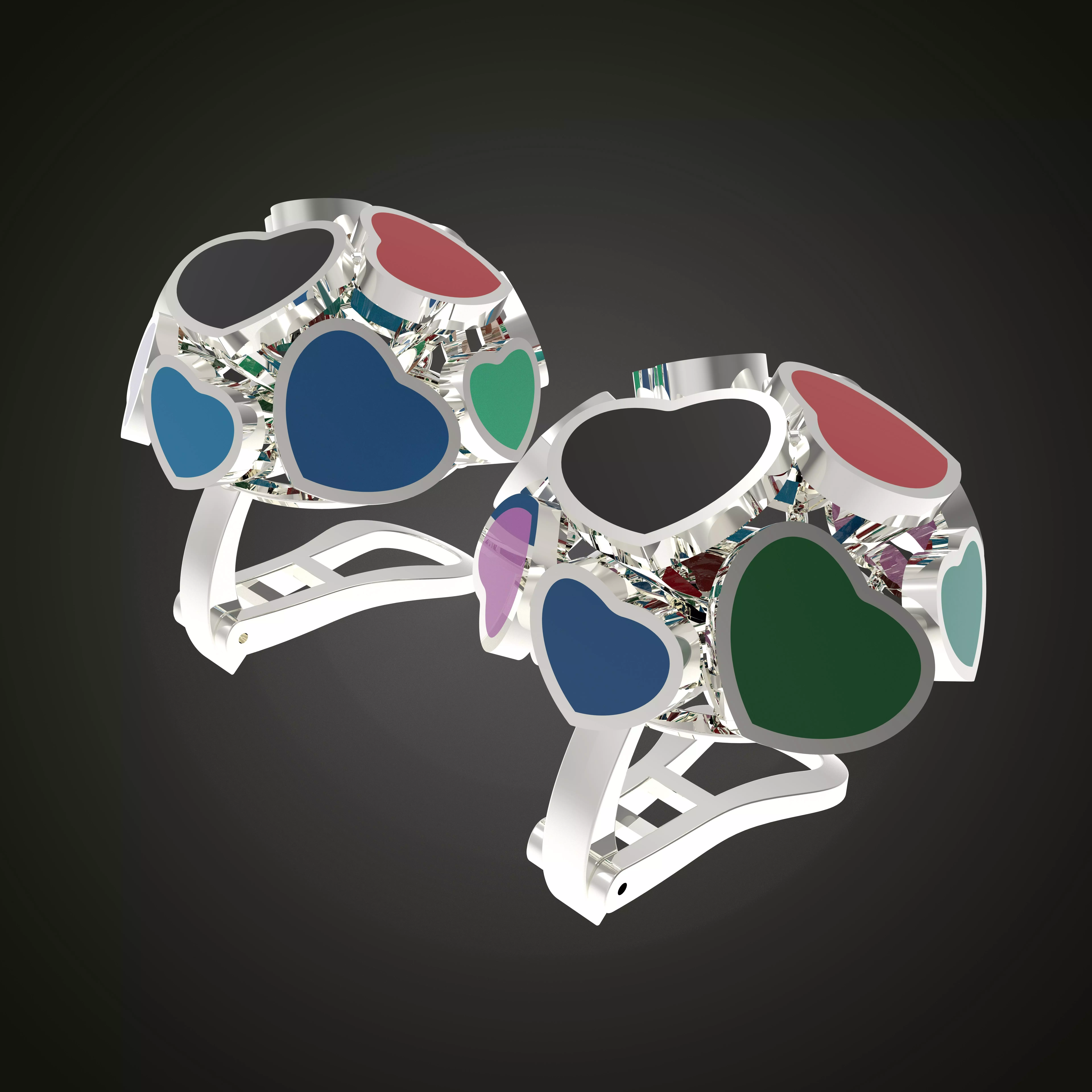 Love Earring 3D print model_0