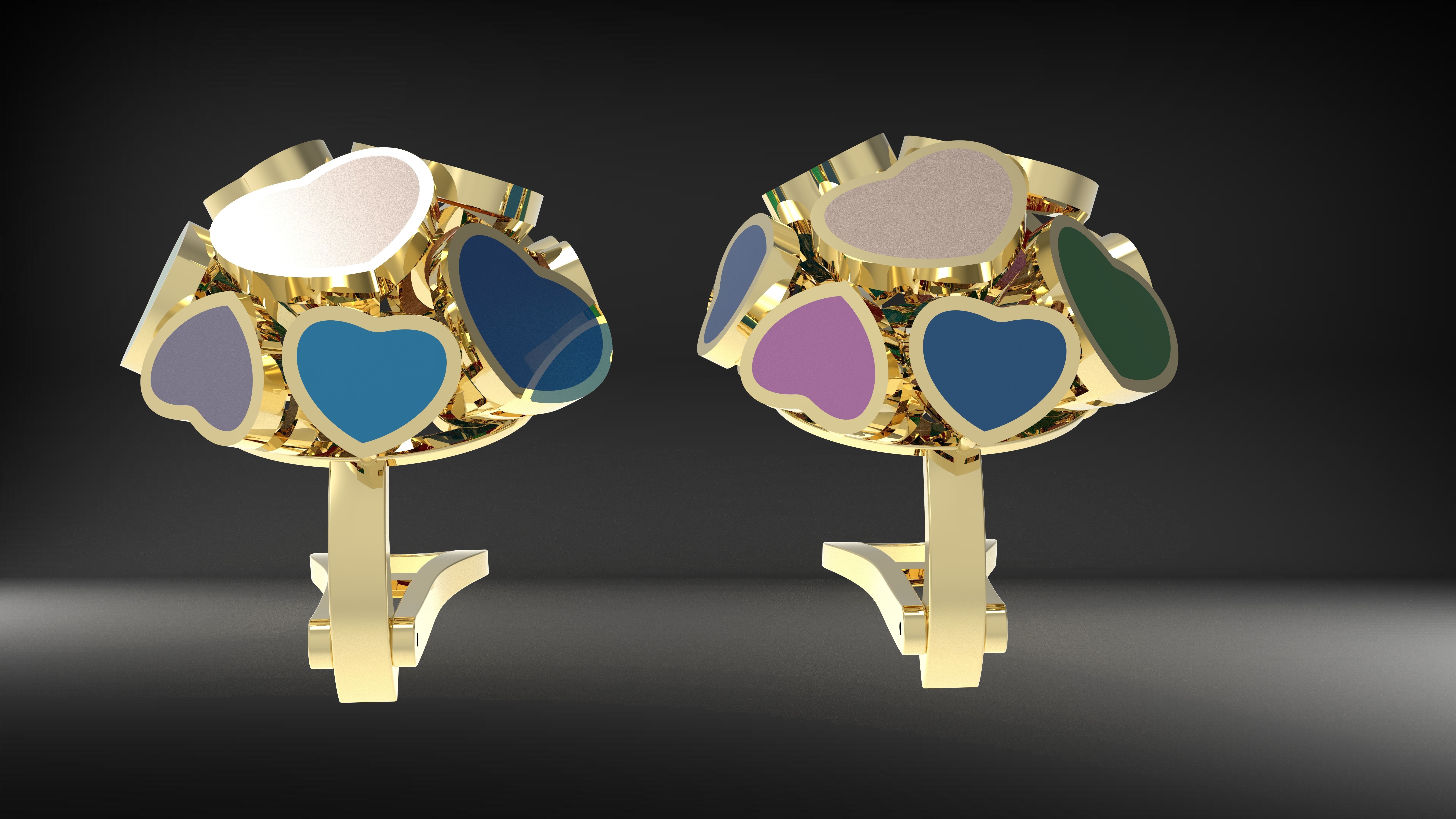 Love Earring 3D print model_4