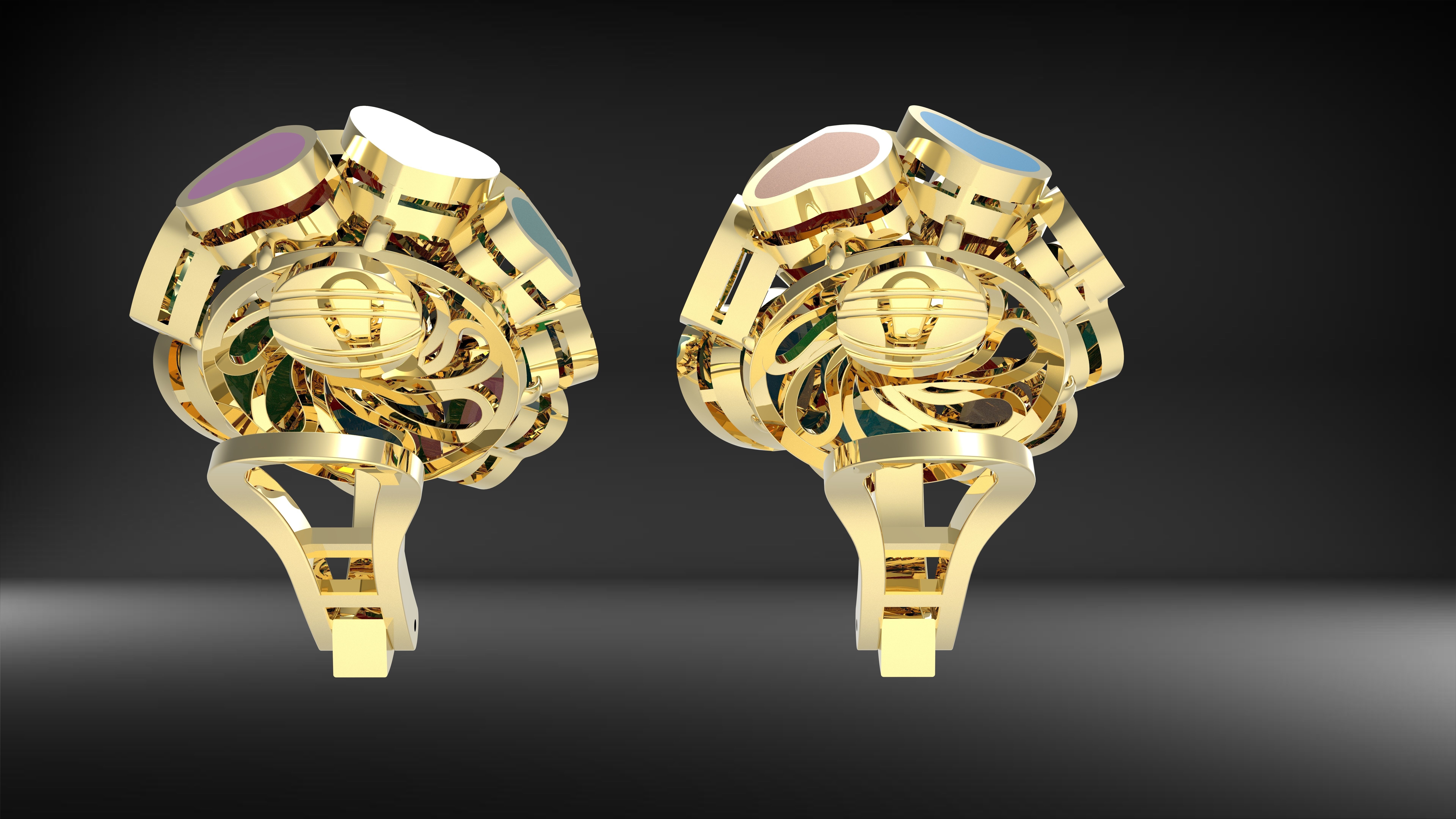 Love Earring 3D print model_5