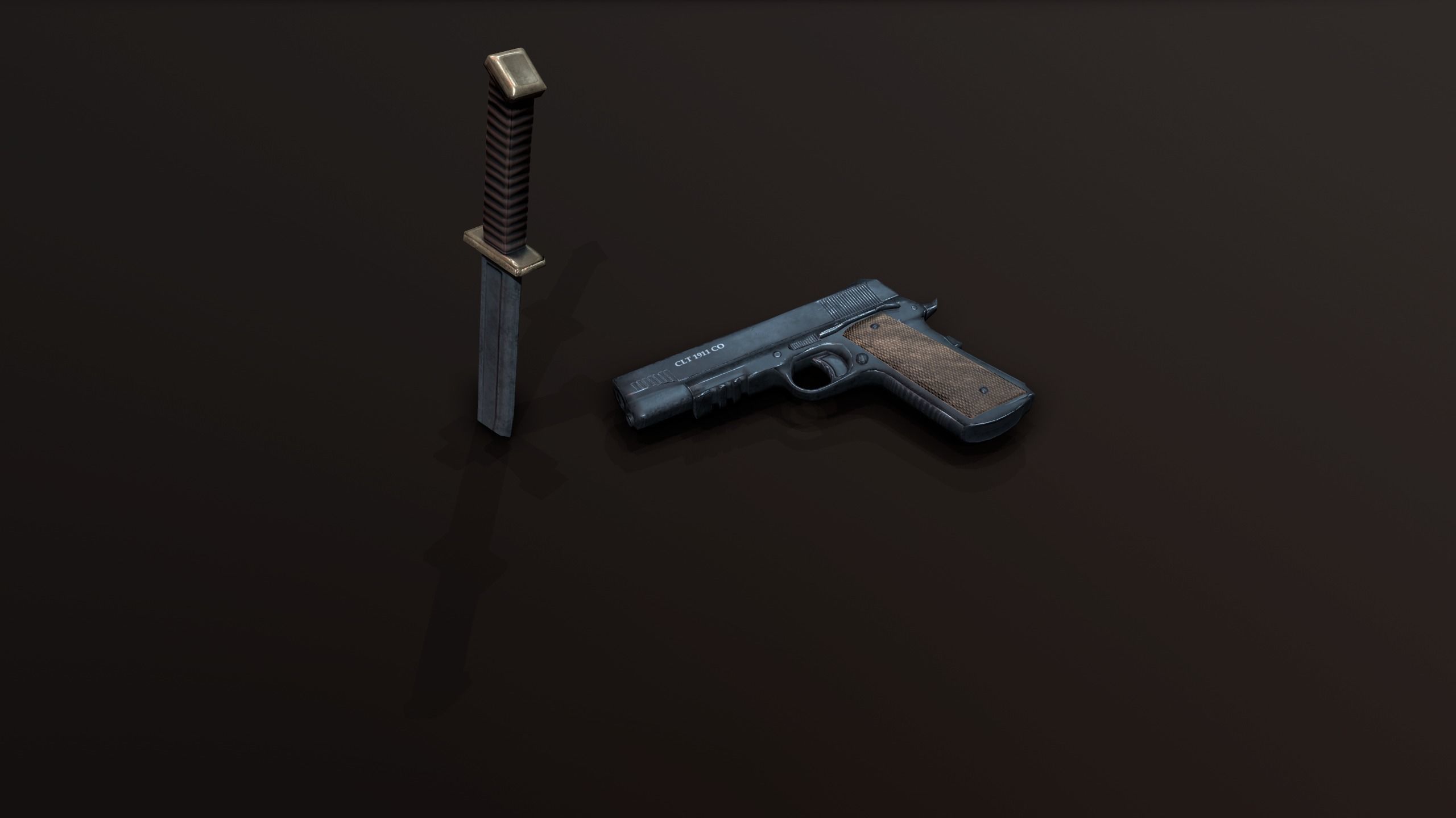 Zombie Apocalypse Survivor Low-poly 3D model_2