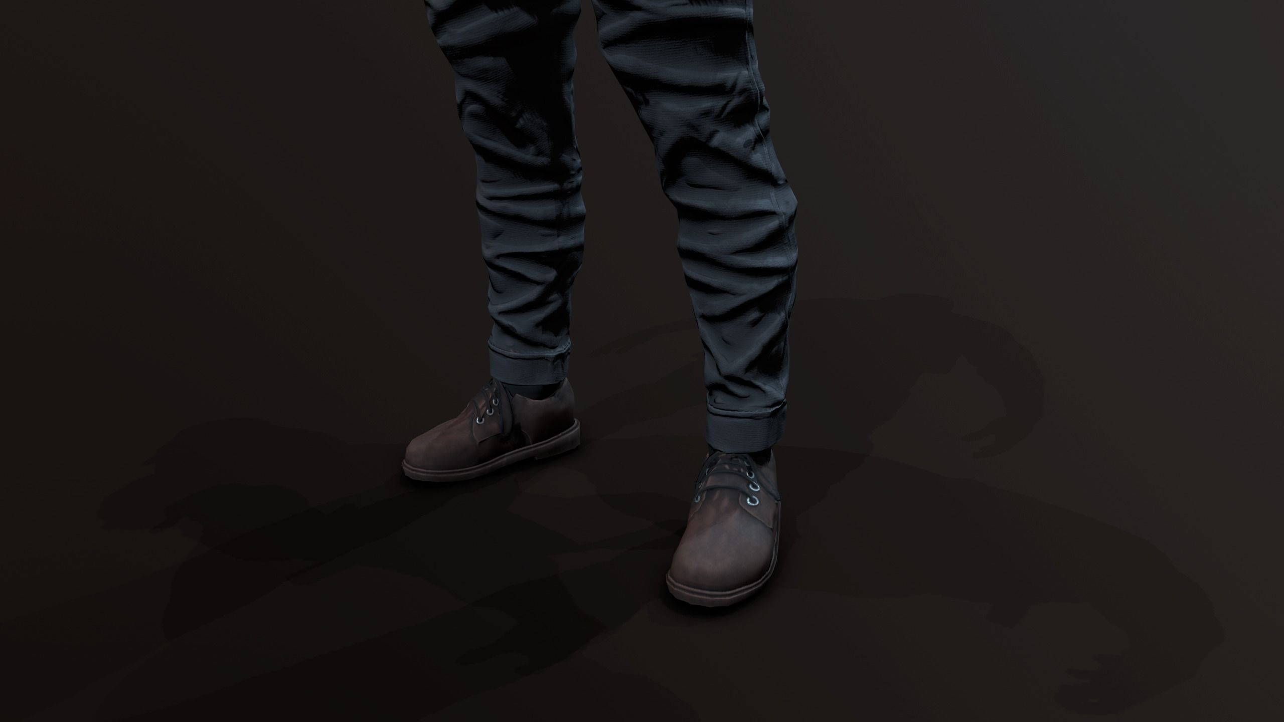 Zombie Apocalypse Survivor Low-poly 3D model_27