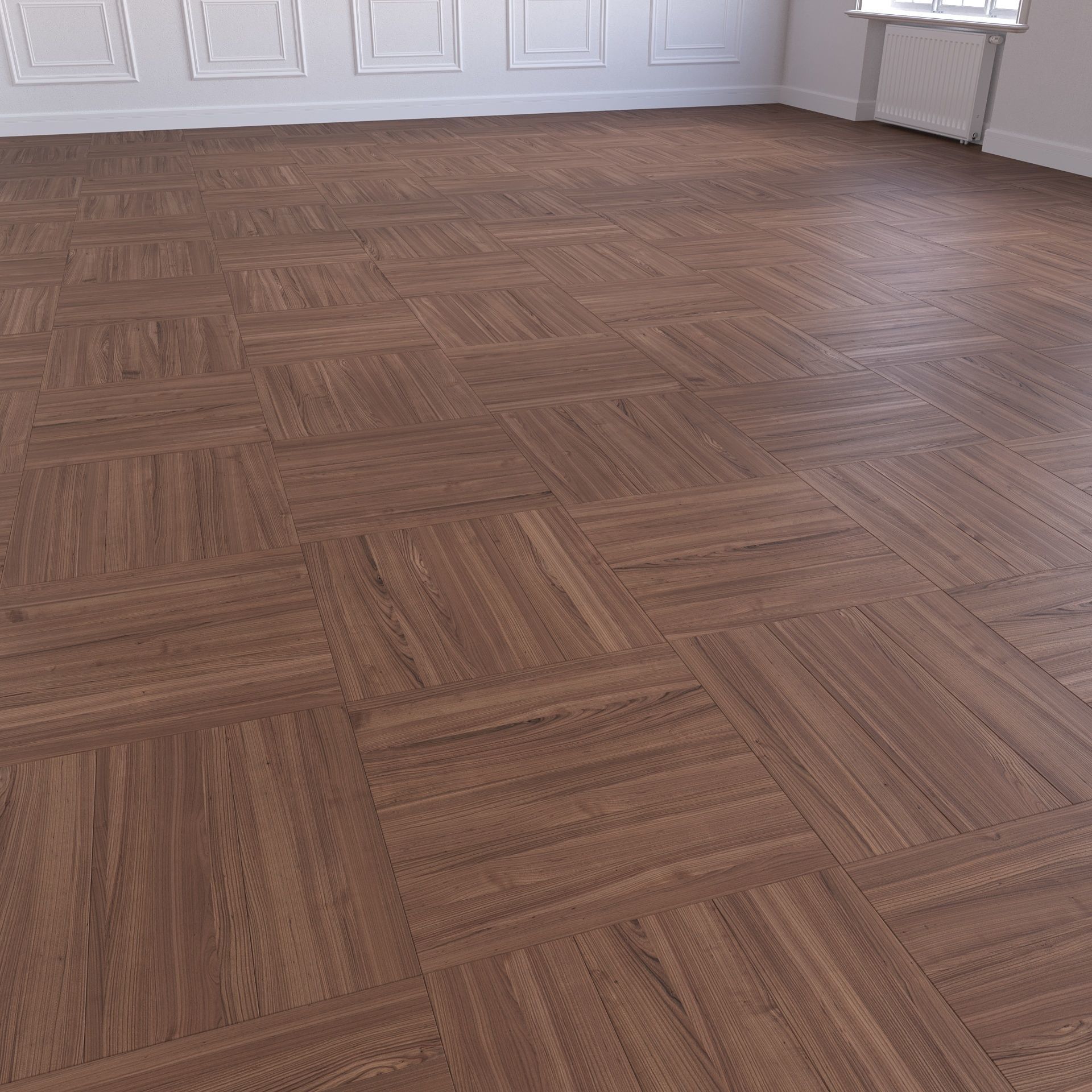 Parquet - Laminate - Wooden floor 3D model_4