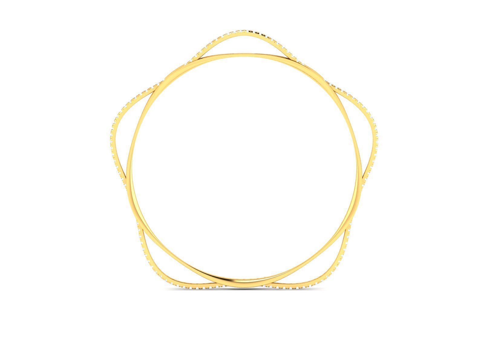 Bangle Bracelet 3dm render detail  3D print model_3
