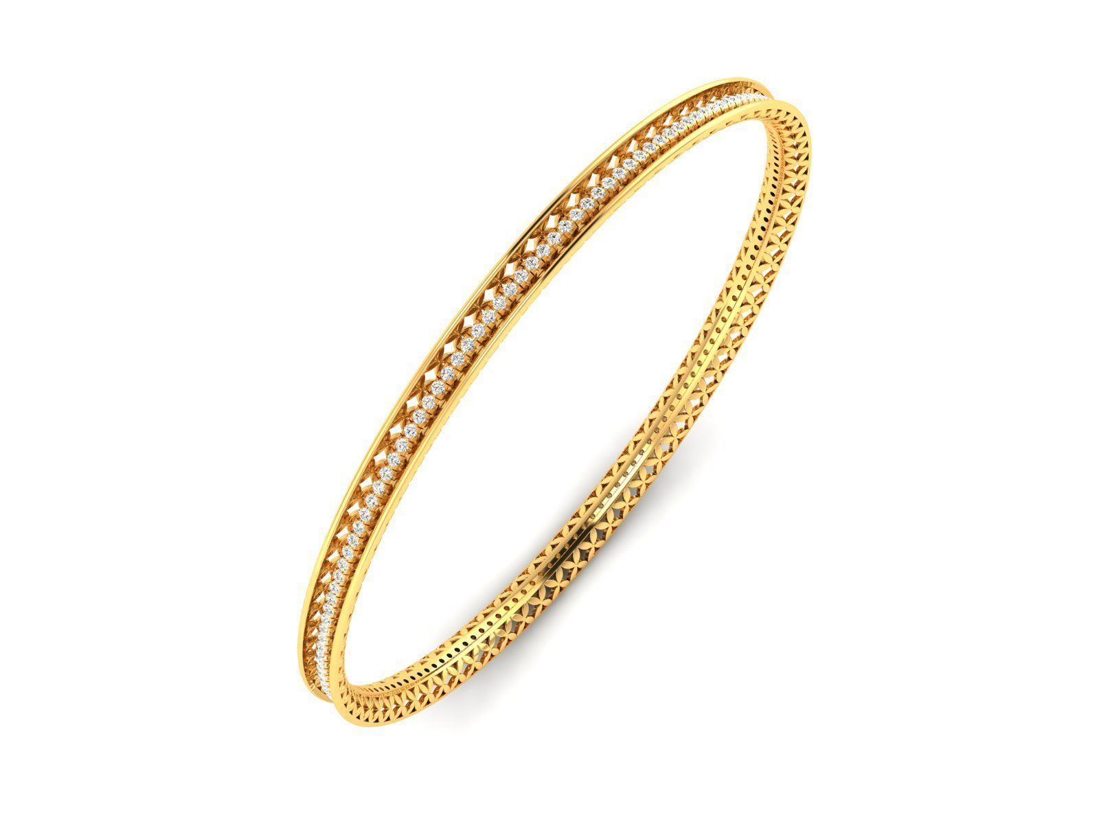 Bangle Bracelet 3dm render detail  3D print model_1