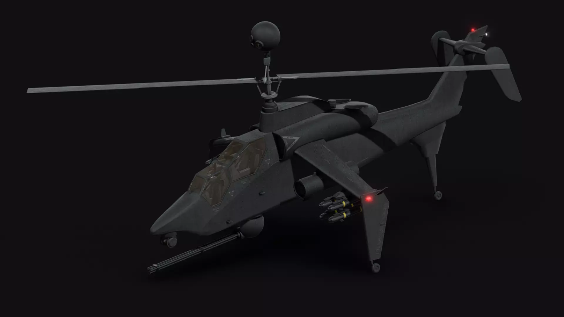 AH-4 Navajo Low-poly 3D model